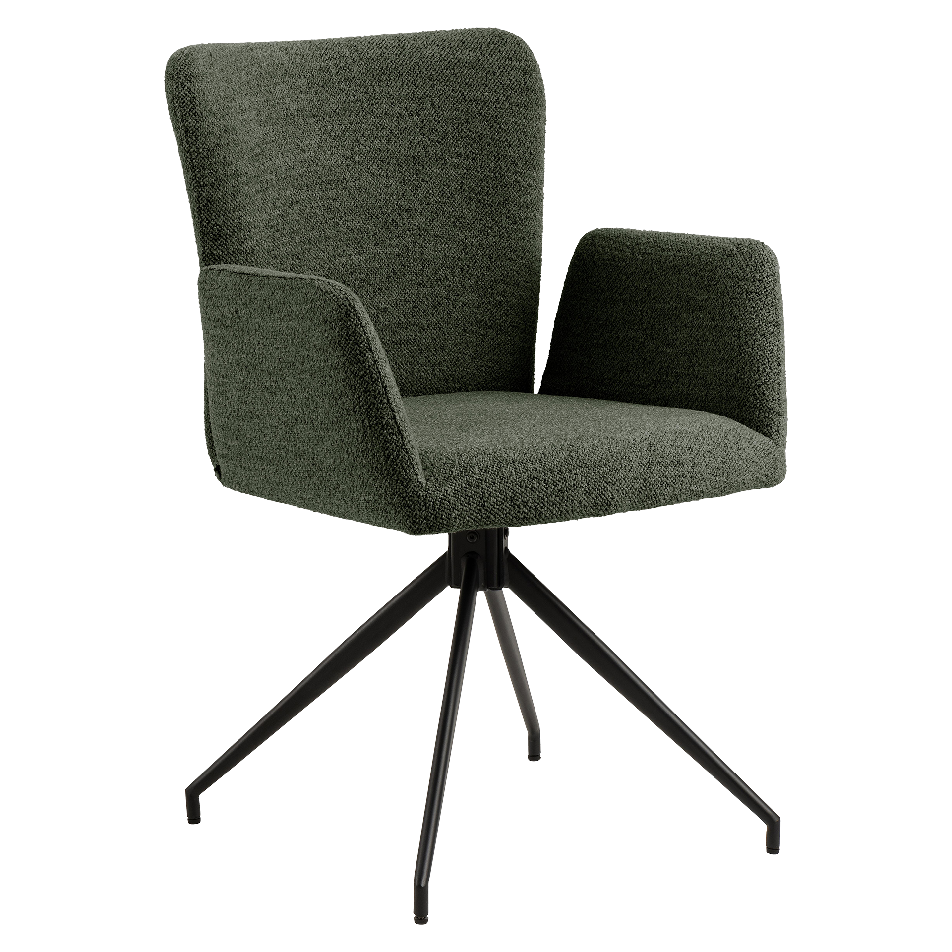 set one by Musterring Armlehnstuhl El Paso Bezug Grün Gestell Schwarz set one by Musterring Armlehnstuhl El Paso Bezug Grün Gestell Schwarz