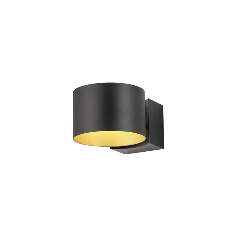 Wandleuchte LOOP Gold Schwarz Wandleuchte LOOP Gold Schwarz