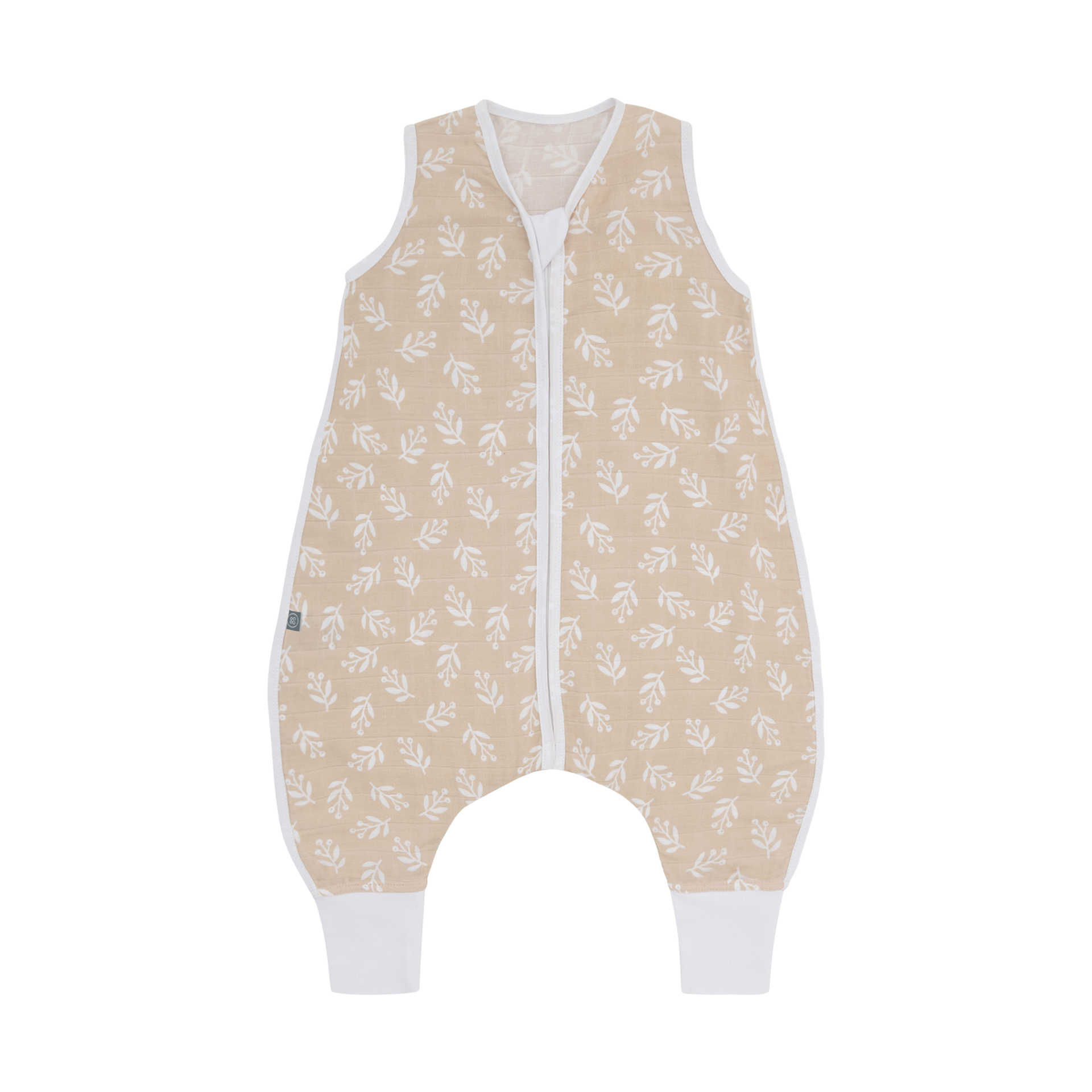 Schlafsack mit Füßen - Musselin 100cm 0,5 TOG Floral Sand Schlafsack mit Füßen - Musselin 100cm 0,5 TOG Floral Sand