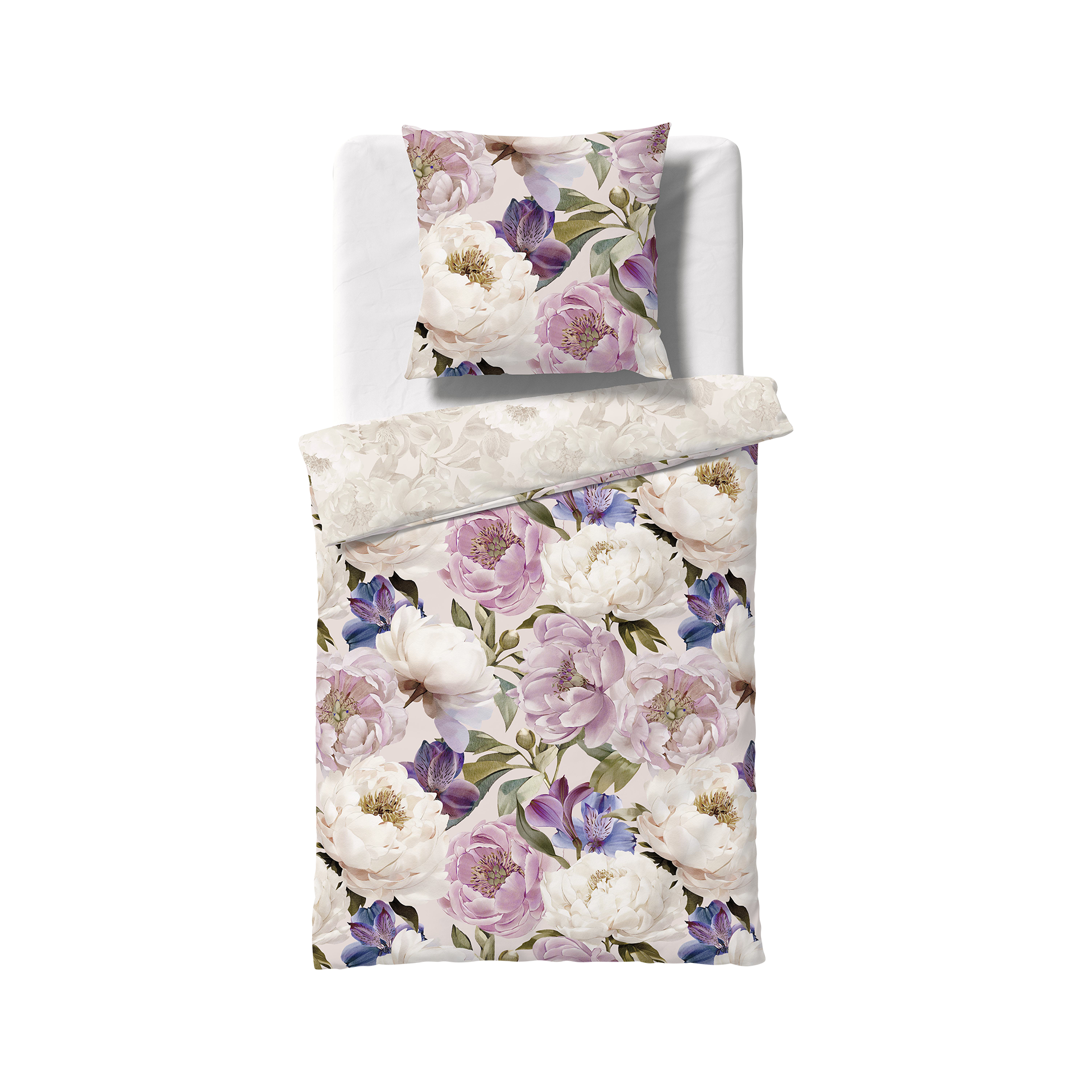 Satin Bettwäsche Bed Art S Multicolor 135x200cm