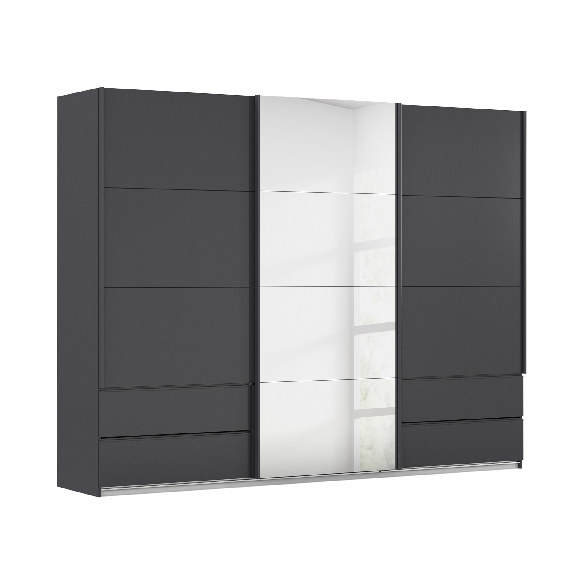 Schwebetürenschrank Elsa Grau 62*271*210