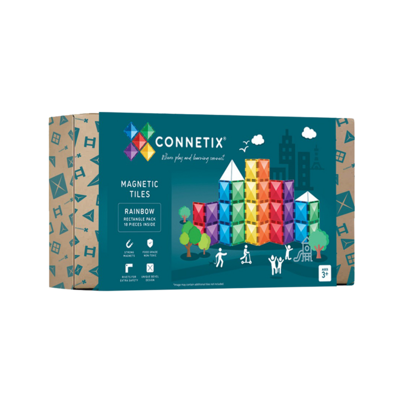Magnetbausteine Rectangle Pack - 18-tlg. Mehrfarbig