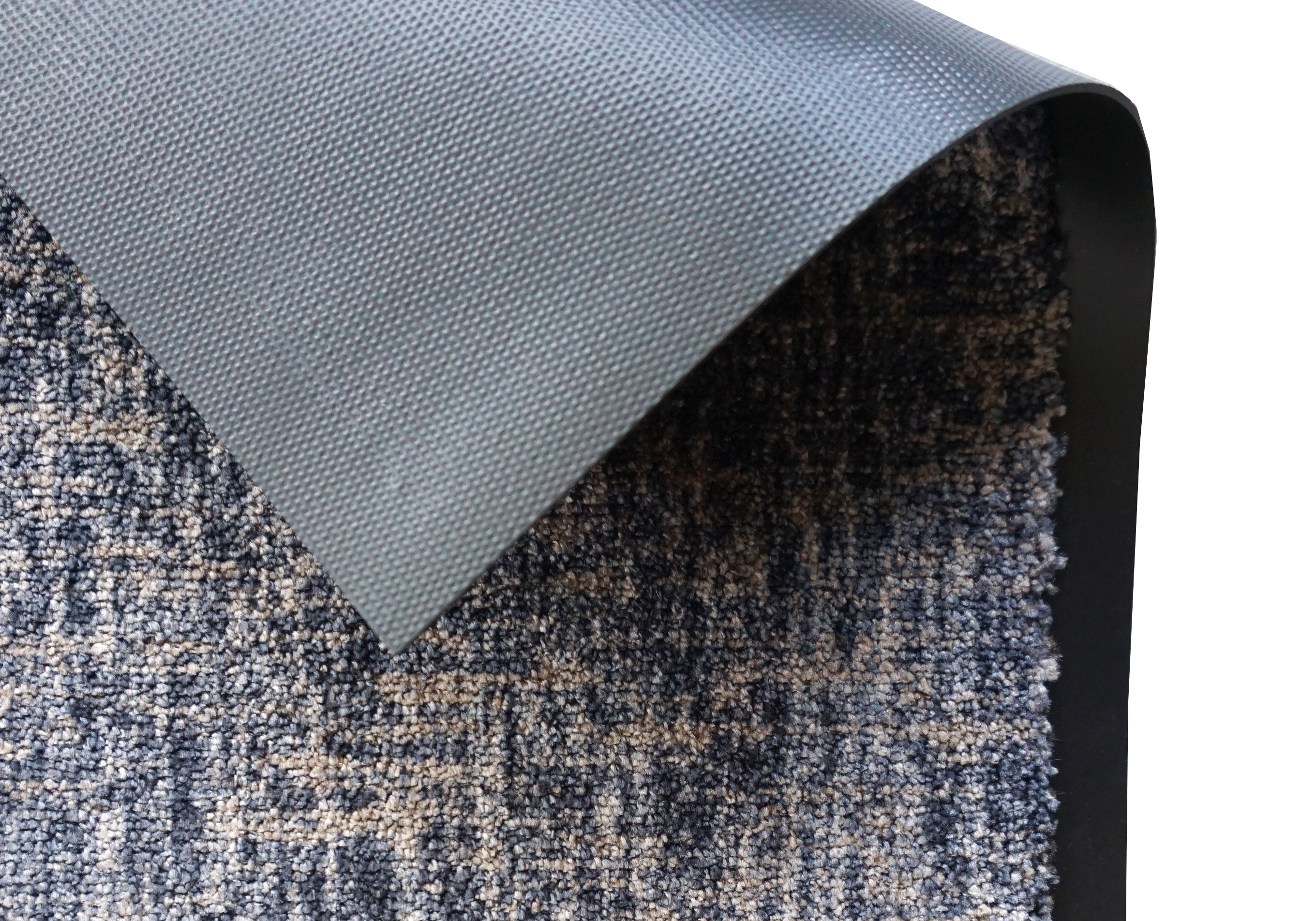 SCHÖNER WOHNEN-Kollektion Fußmatte Miami 50x70 Gitter Anthrazit-Taupe SCHÖNER WOHNEN-Kollektion Fußmatte Miami 50x70 Gitter Anthrazit-Taupe