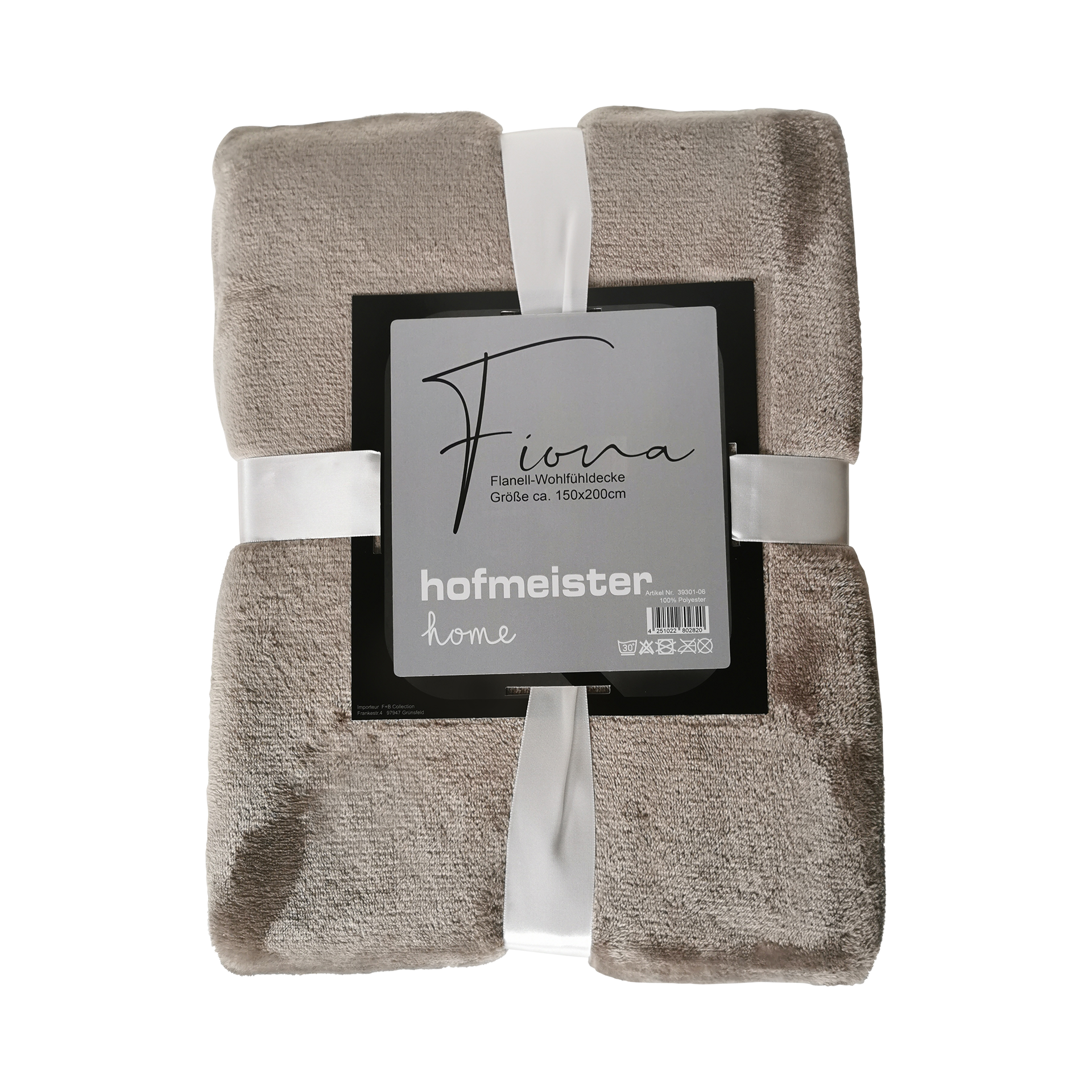 Kuscheldecke Fine Taupe 150x200cm