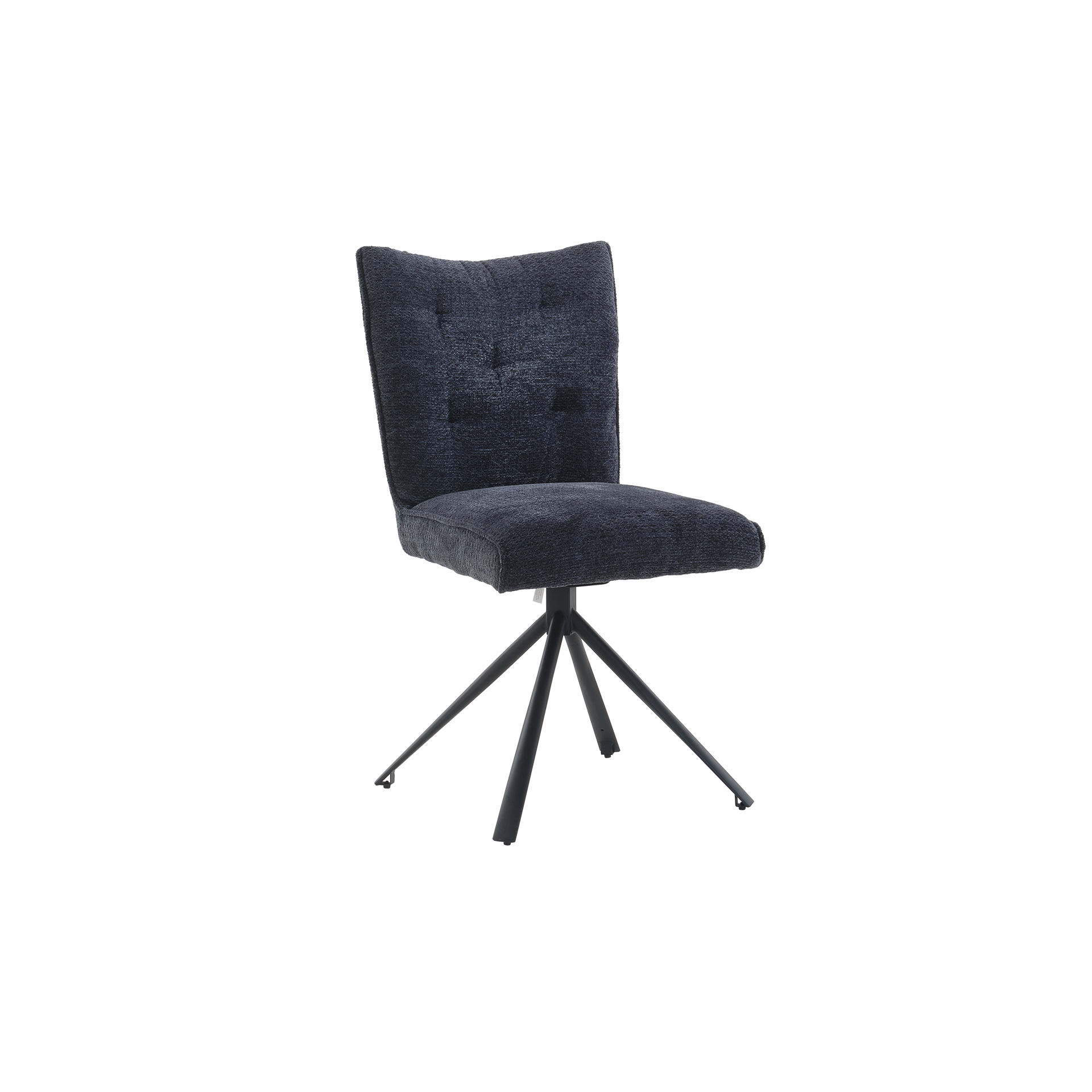 Stuhl Recardo Bezug Blau Gestell Schwarz Stuhl Recardo Bezug Blau Gestell Schwarz