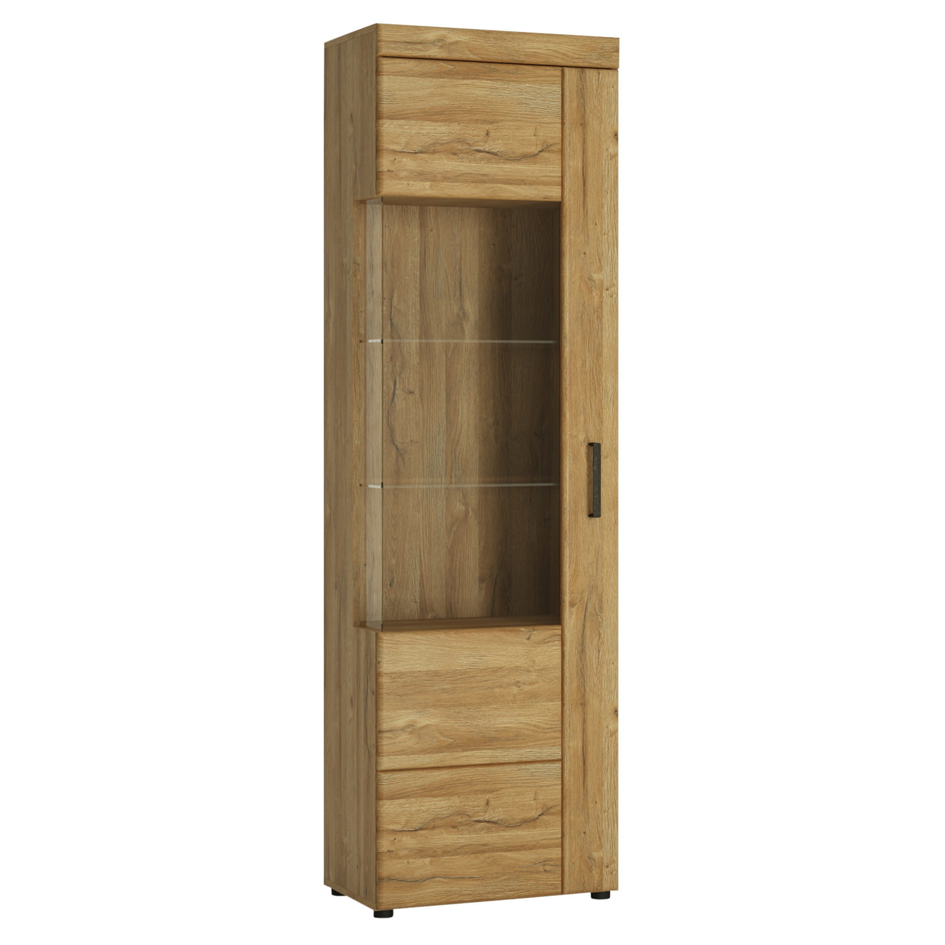 Vitrine Colmar Eichefarben 58*195*37.4