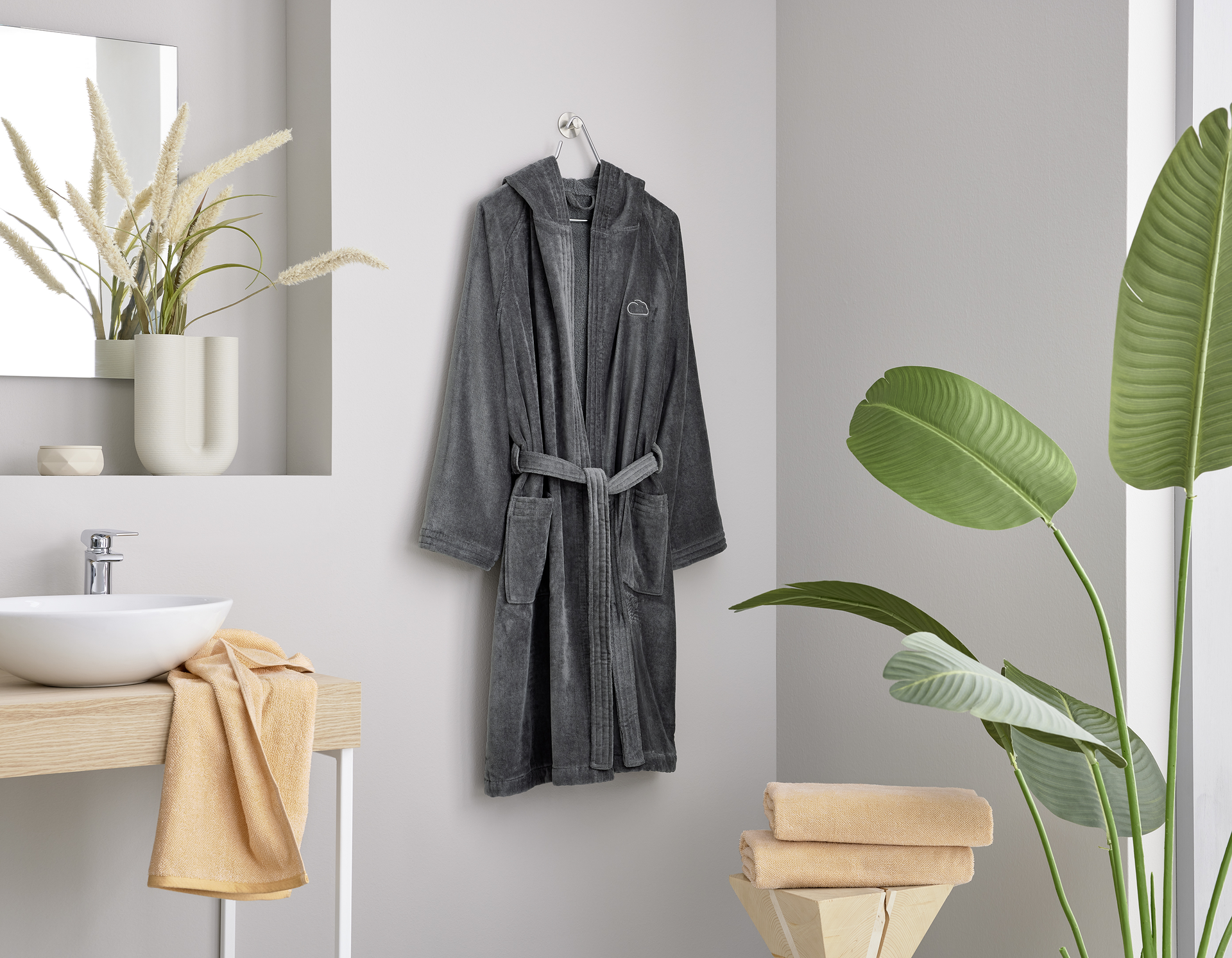 kleine Wolke Bademantel Chill Anthrazit cm kleine Wolke Bademantel Chill Anthrazit cm