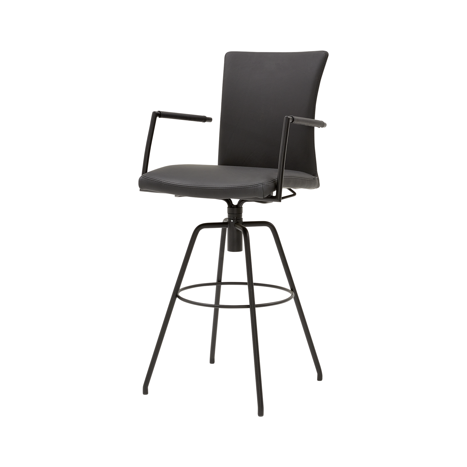 Musterring Barhocker Helmond Bezug Leder Toldeo Gestell Schwarz Musterring Barhocker Helmond Bezug Leder Toldeo Gestell Schwarz