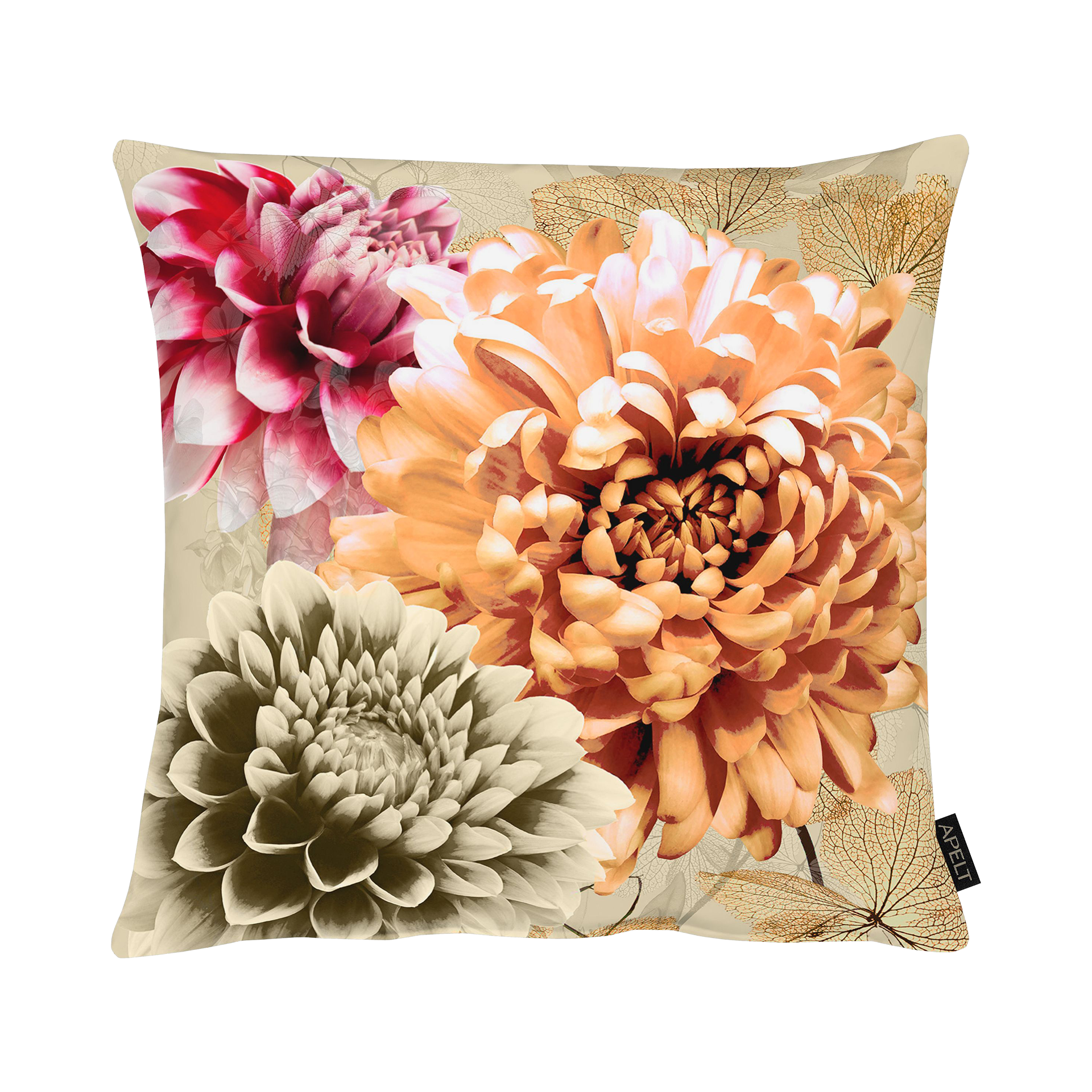 Kissen Dahlia Orange 45x45cm