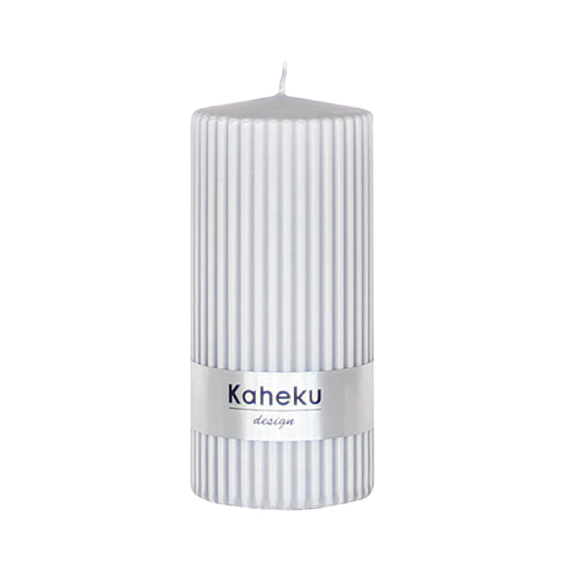 Kerze Powder Steingrau