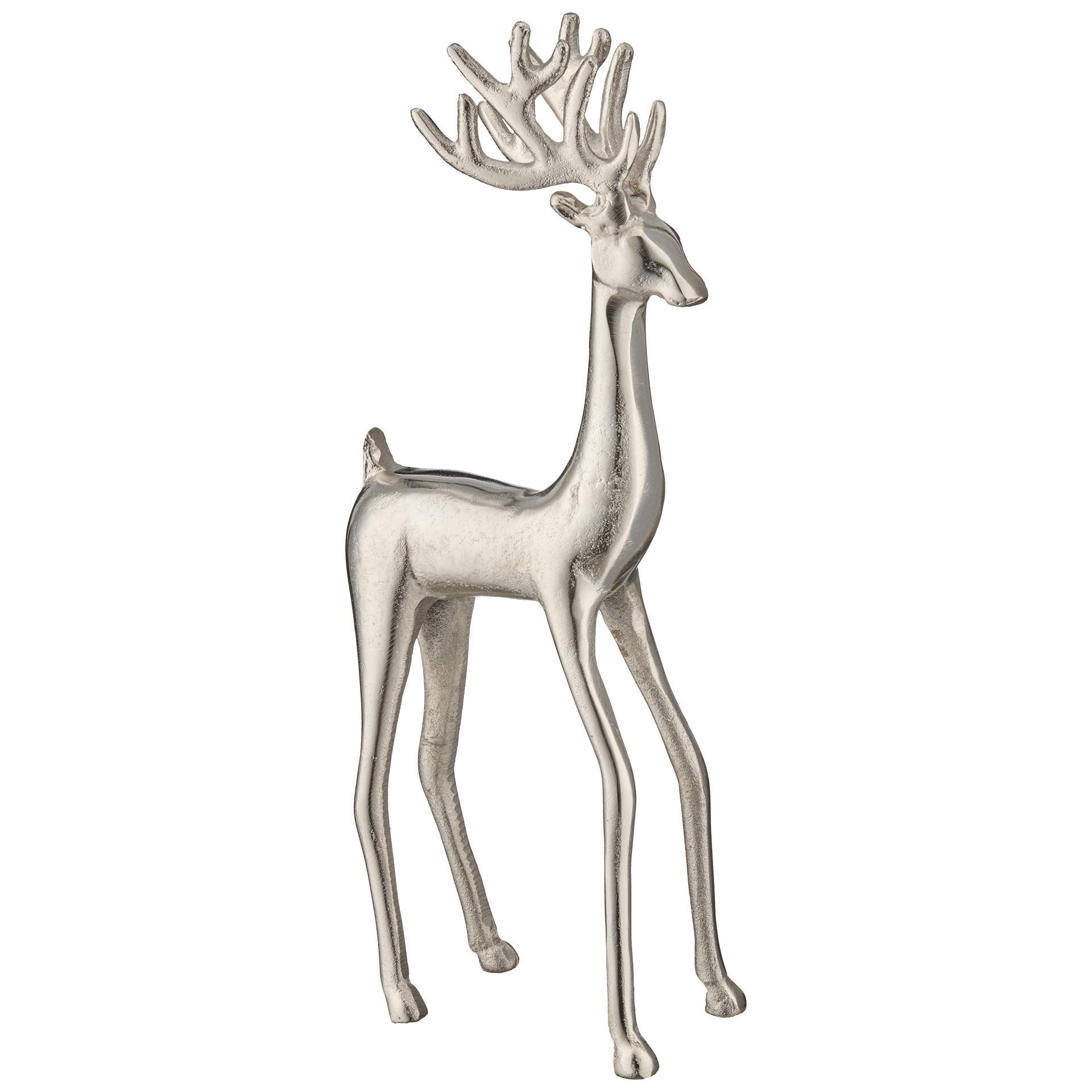 Dekoaufsteller Hirsch Silber