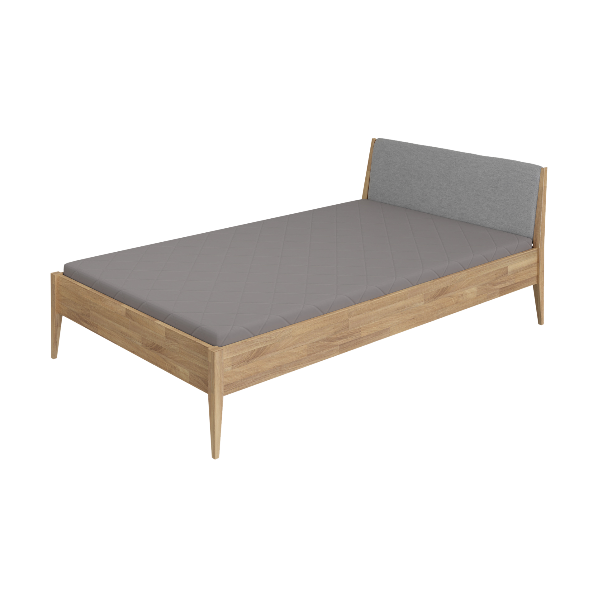 Paidi Bett Sten Steingrau Eiche massiv Paidi Bett Sten Steingrau Eiche massiv