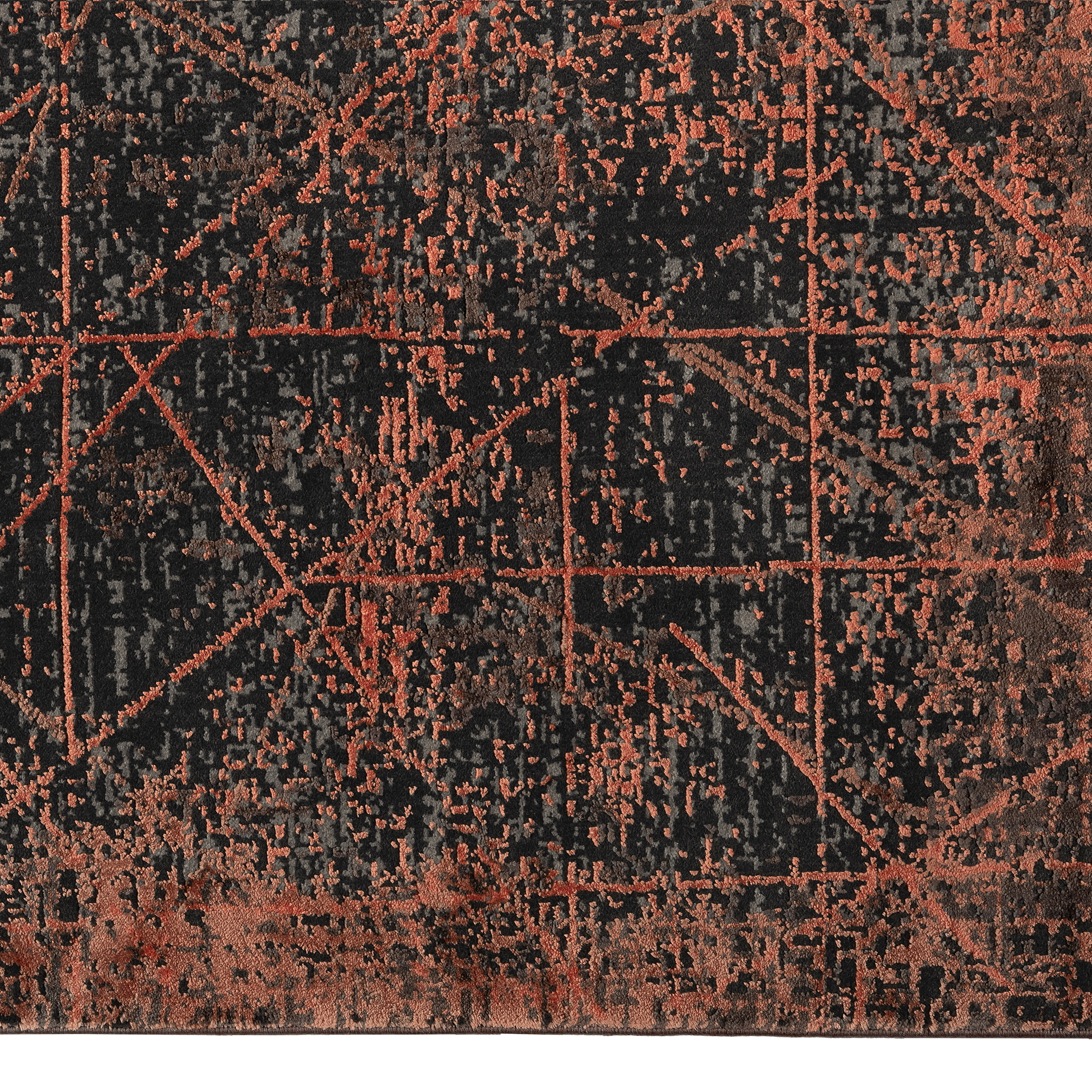 Teppich Skyline 250x300cm Orange-Grau Teppich Skyline 250x300cm Orange-Grau