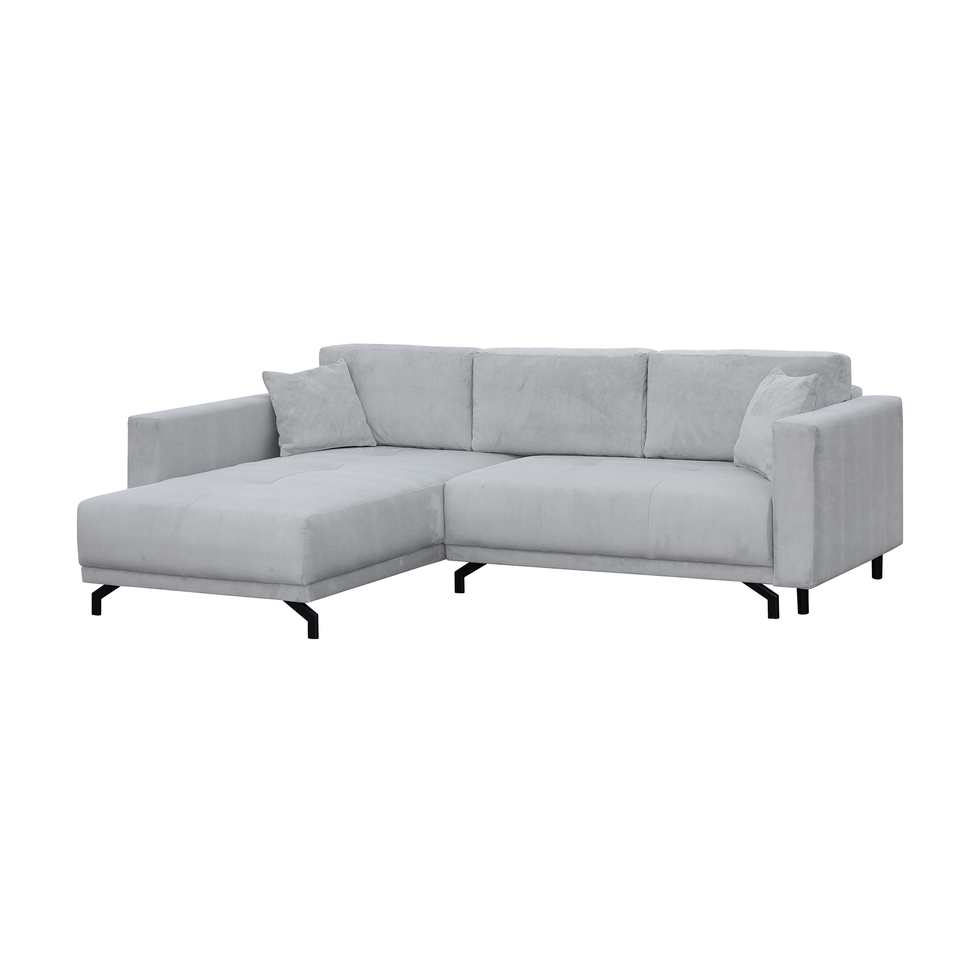 Ecksofa Loana Grau Bettkasten Ja Ottomane links Ecksofa Loana Grau Bettkasten Ja Ottomane links