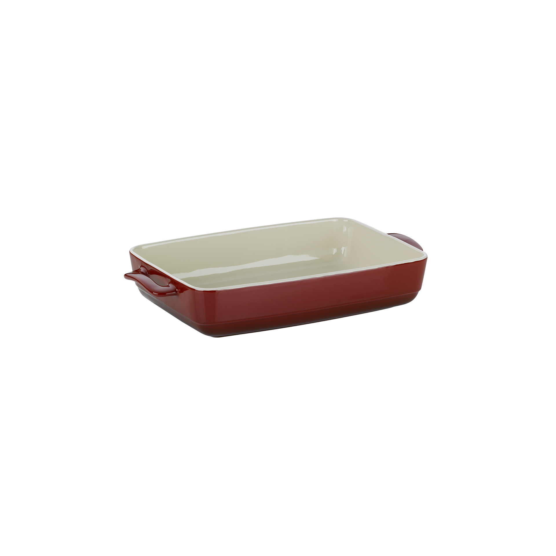 Auflaufform Malin Rot-Beige