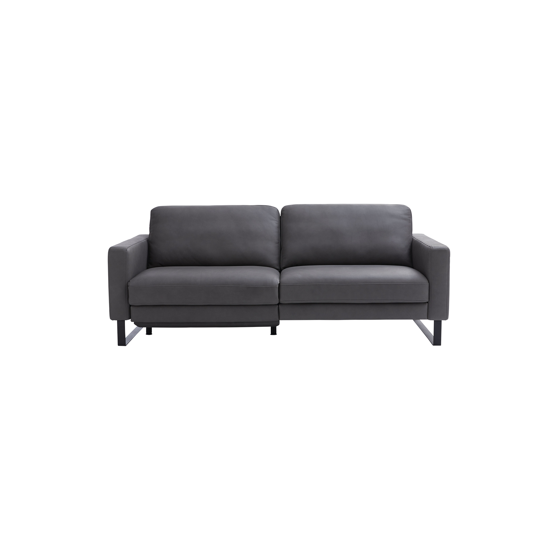 Contur Bigsofa Enna elektrisch verstellbar Leder Grau