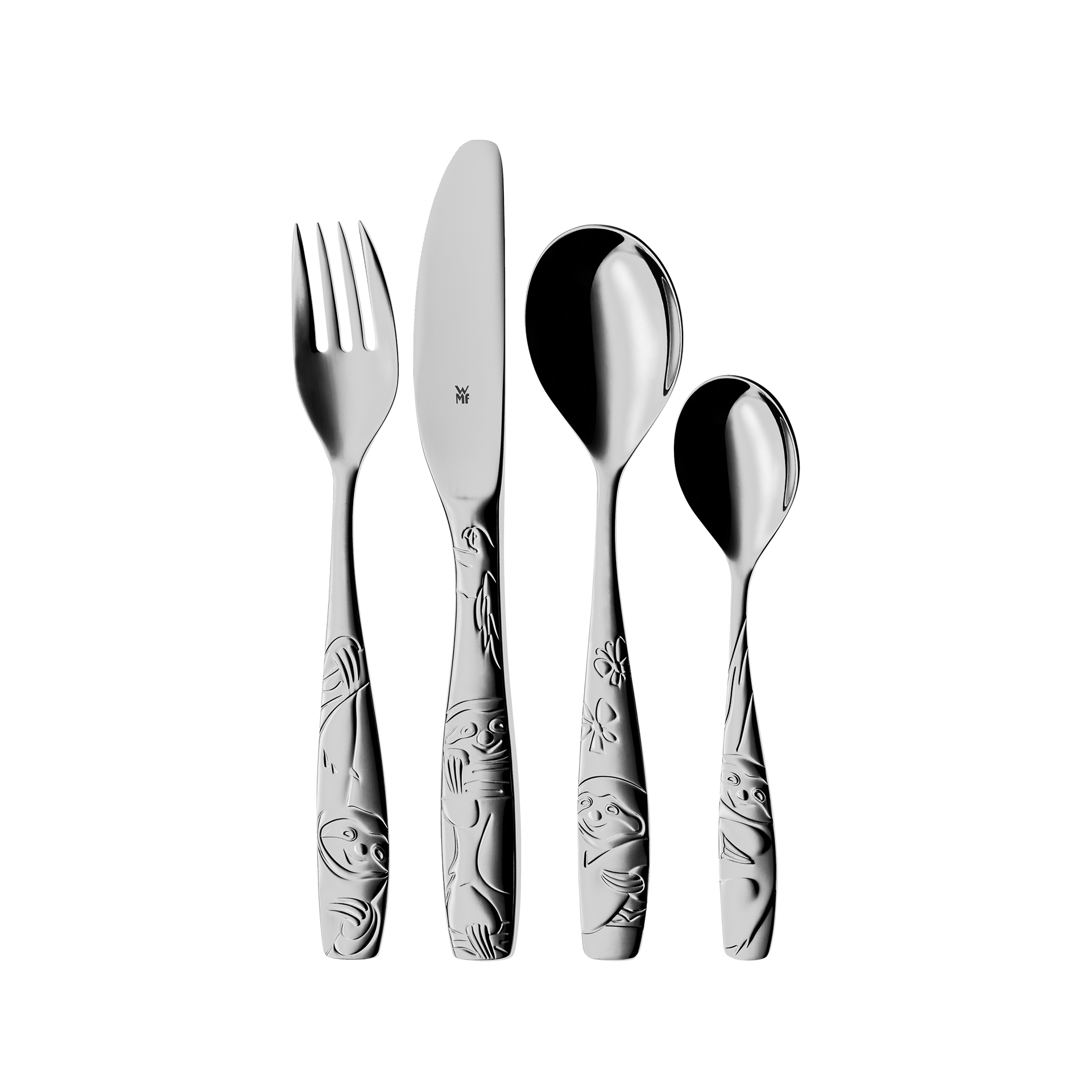 WMF Kinderbesteck Faultier 4-teilig