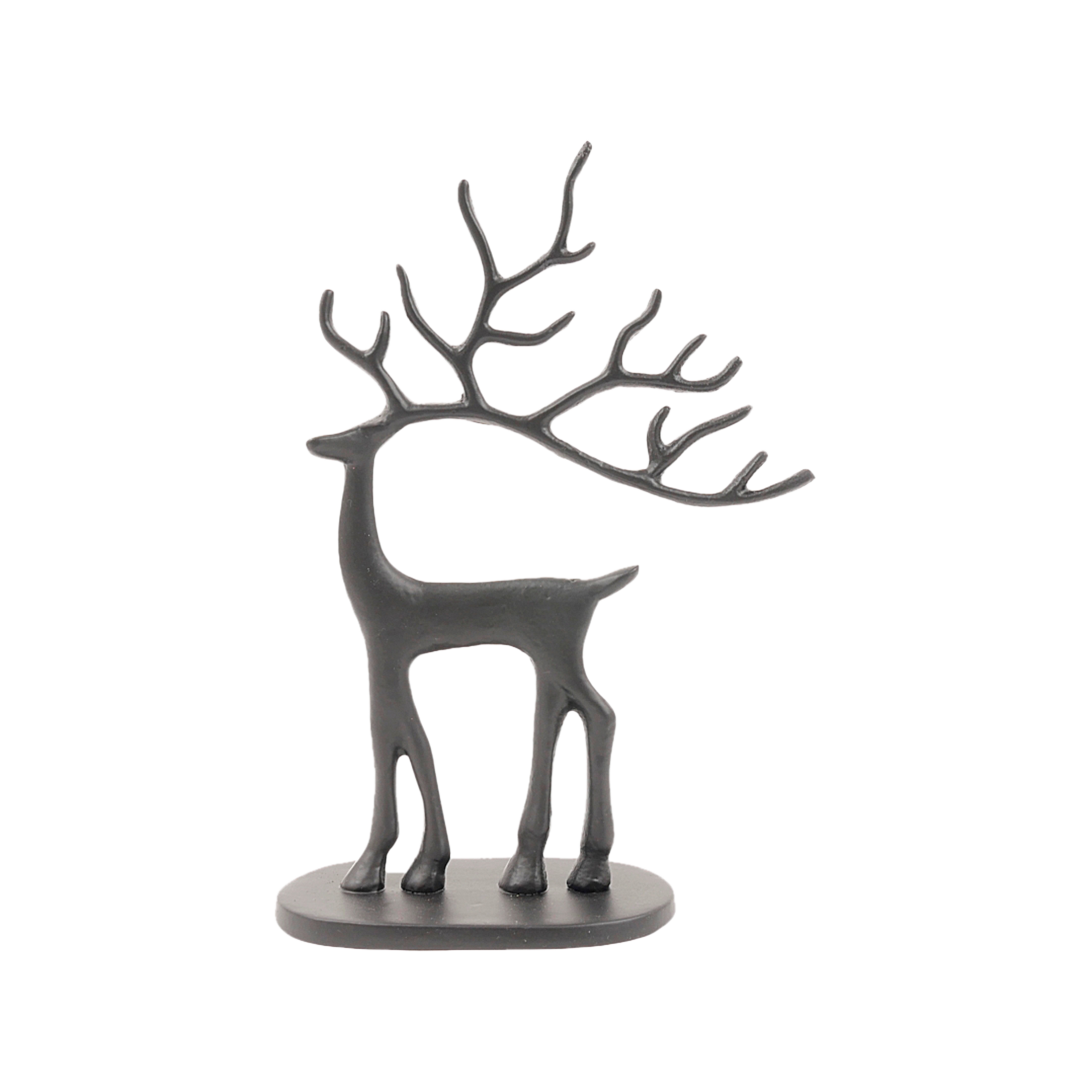 Dekofigur Rentier Schwarz