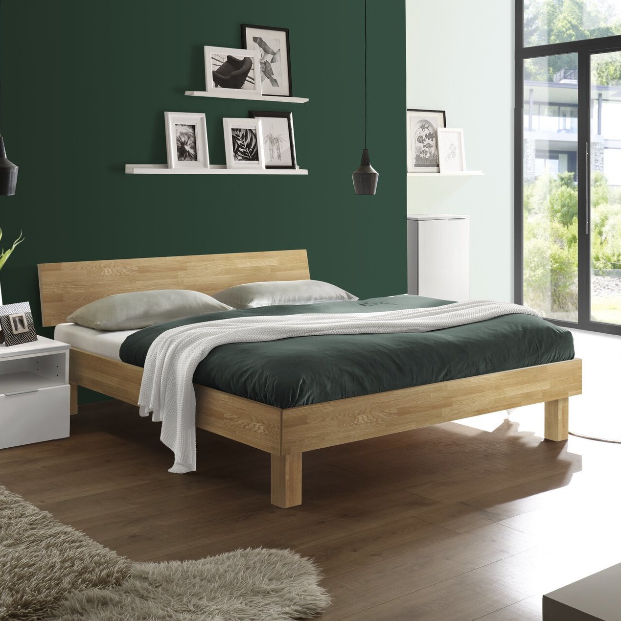HASENA Bett Forti Gestell Eiche Bianco 90x200 cm HASENA Bett Forti Gestell Eiche Bianco 90x200 cm