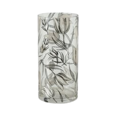 Vase Carina Schwarz-Transparent