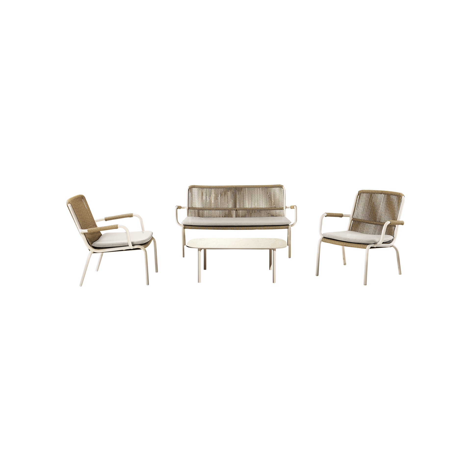 Hogarden Loungemöbel-Set Linus Weiß Hogarden Loungemöbel-Set Linus Weiß