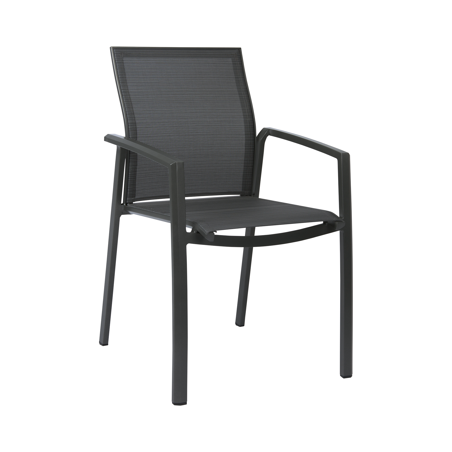 Stern Stapelsessel Kari Gestell Anthrazit Bezug Karbon