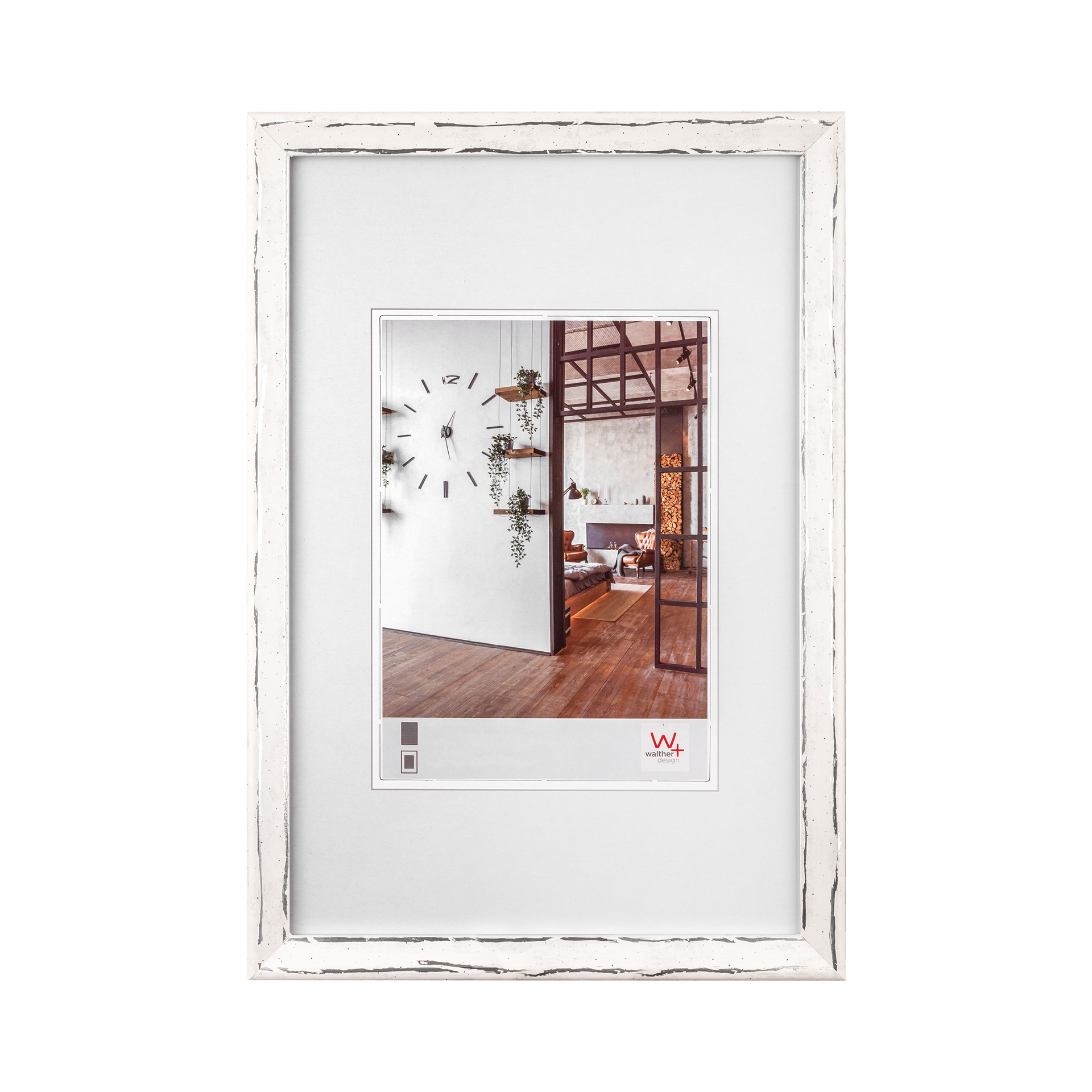 Bilderrahmen Metropolis Weiß-Silber Bilderrahmen Metropolis Weiß-Silber