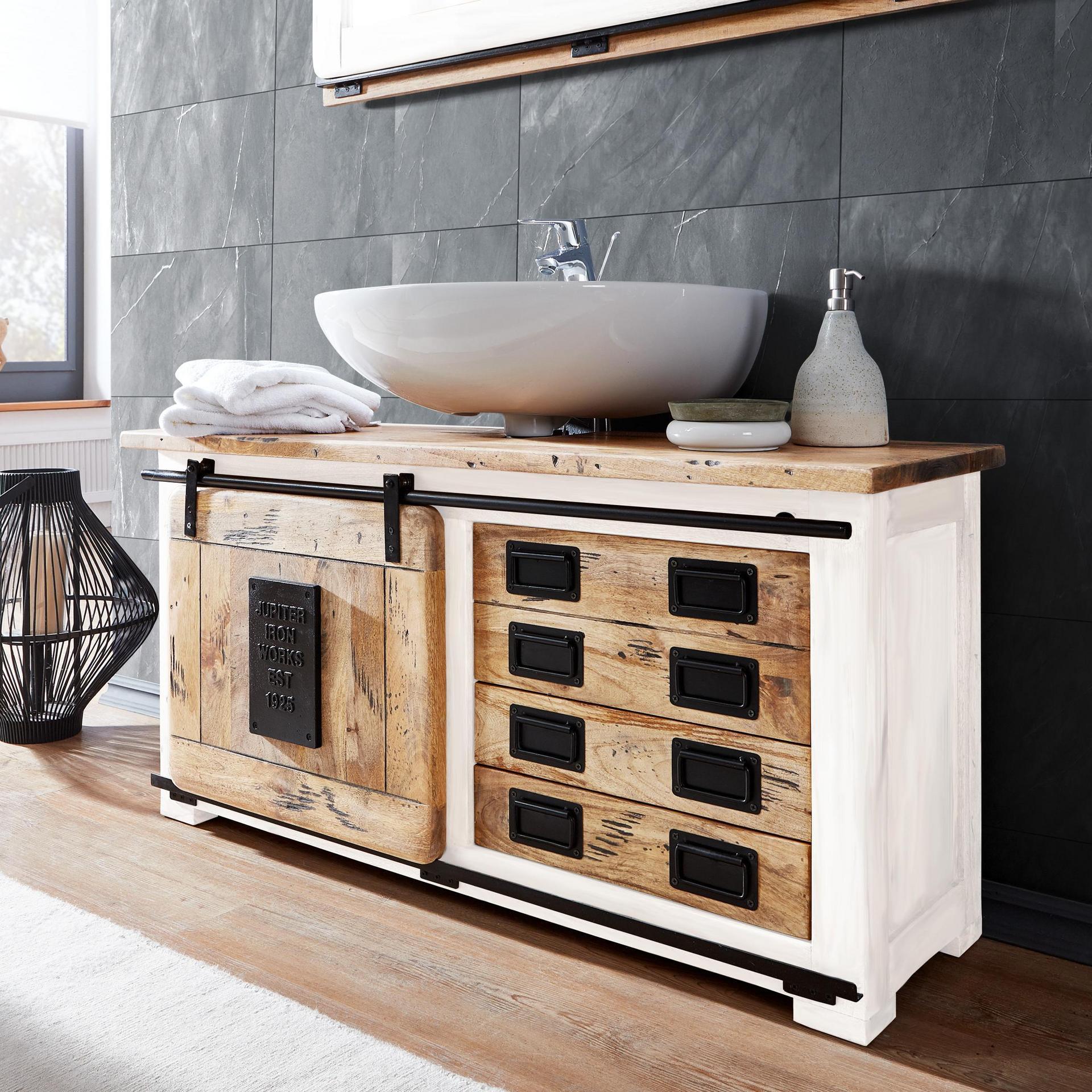 Novofurn Waschbeckenunterschrank Lena Weiß 120*40*60 Novofurn Waschbeckenunterschrank Lena Weiß 120*40*60