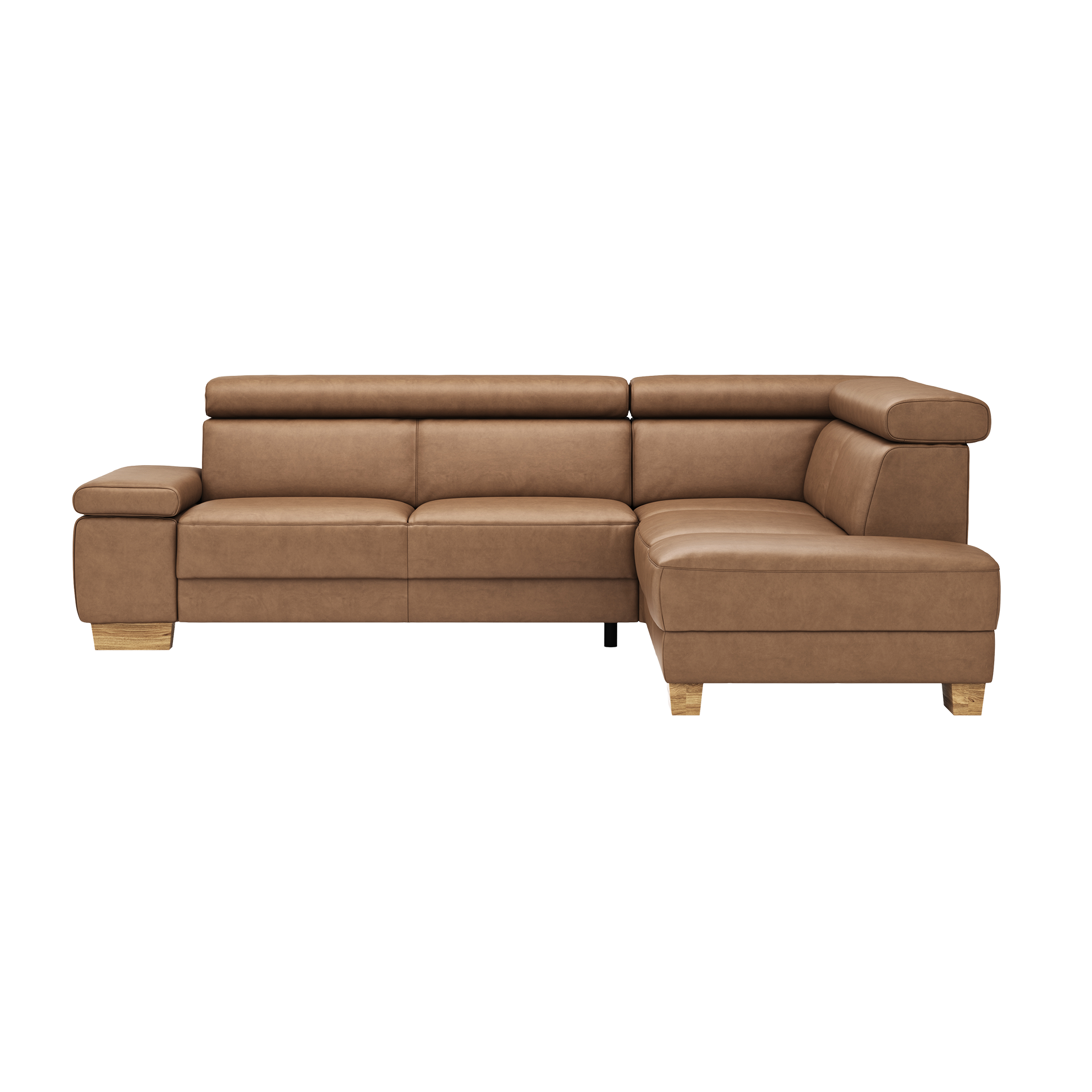 Natura Ecksofa Philadelphia Braun Ottomane rechts Natura Ecksofa Philadelphia Braun Ottomane rechts