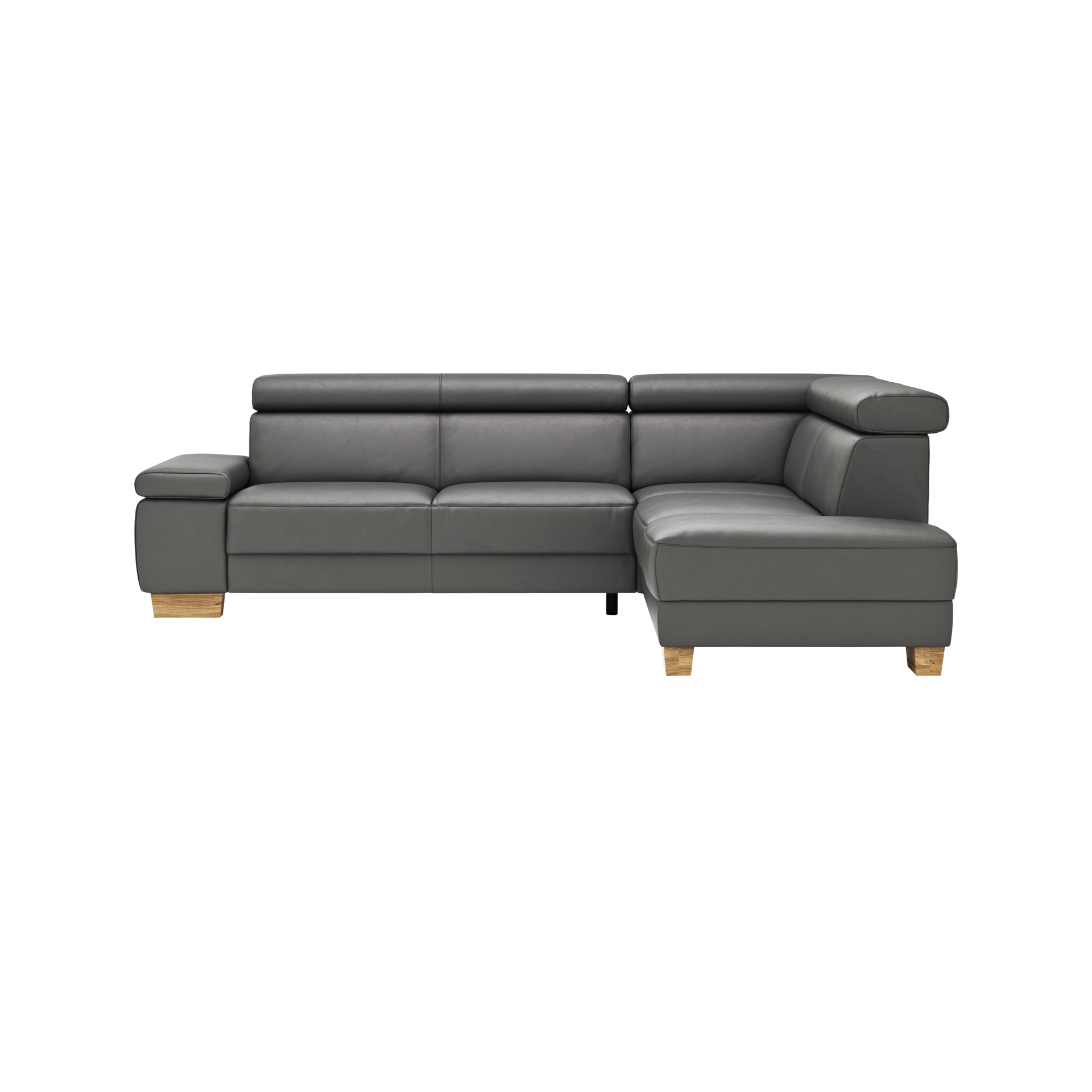 Natura Ecksofa Philadelphia Grau Ottomane rechts Natura Ecksofa Philadelphia Grau Ottomane rechts