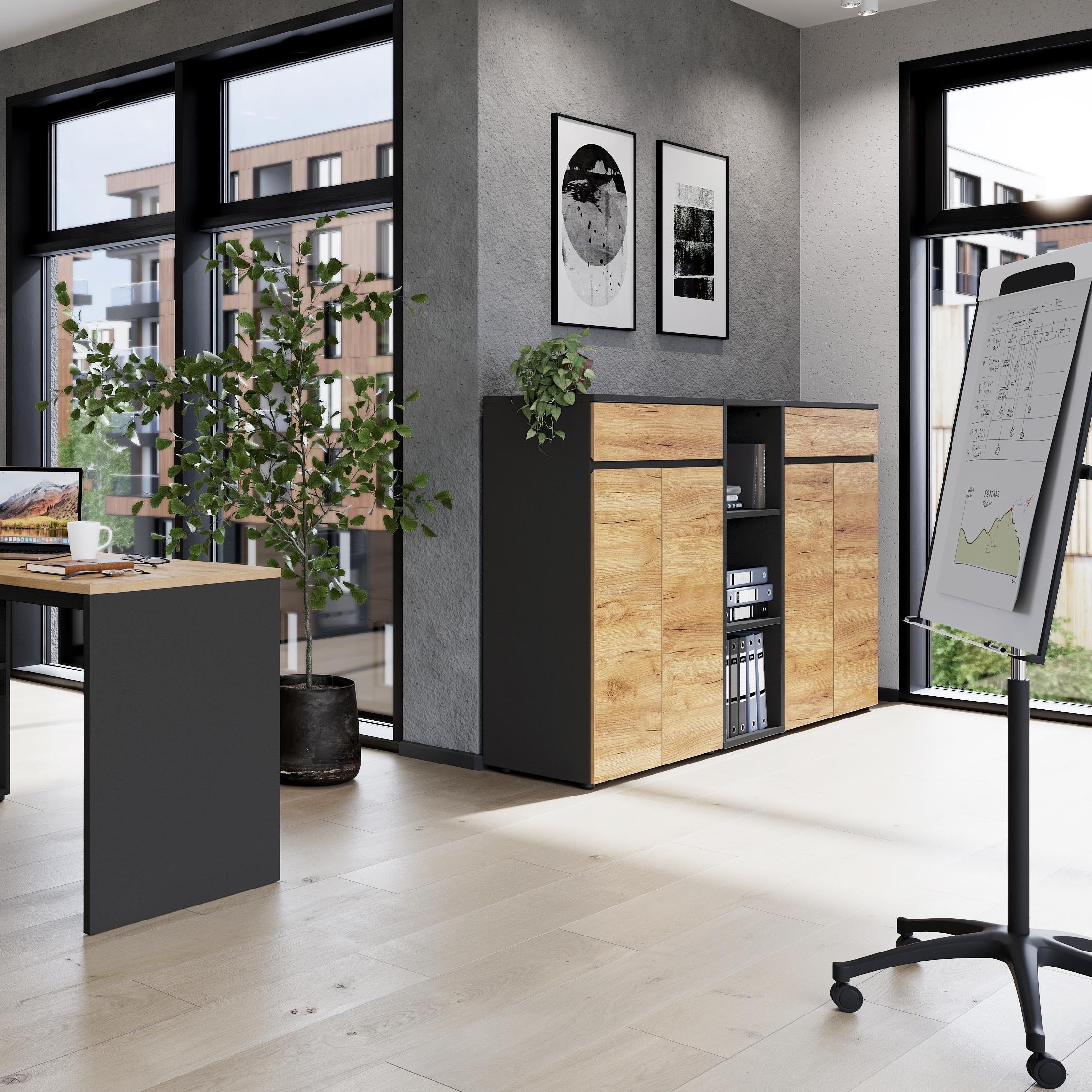 Büroschrank Linea Braun Büroschrank Linea Braun