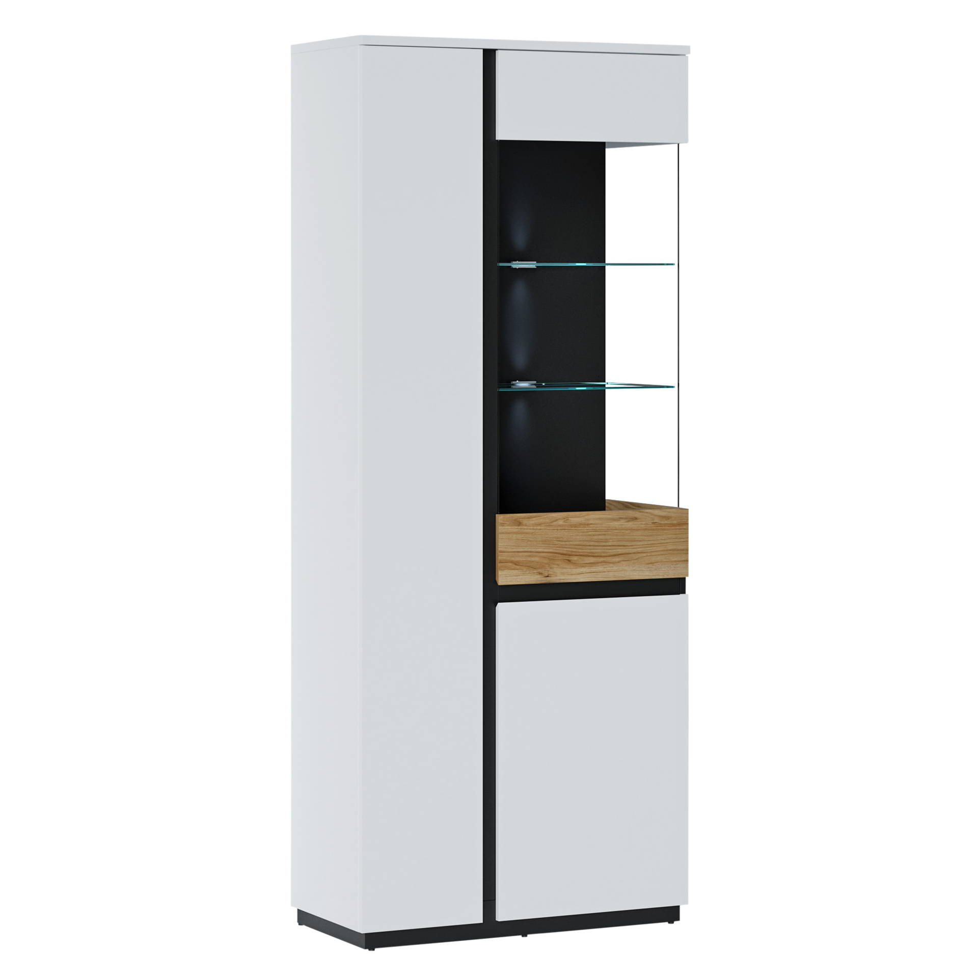 Paul Phillip Vitrine Walea Weiß 40*84*200