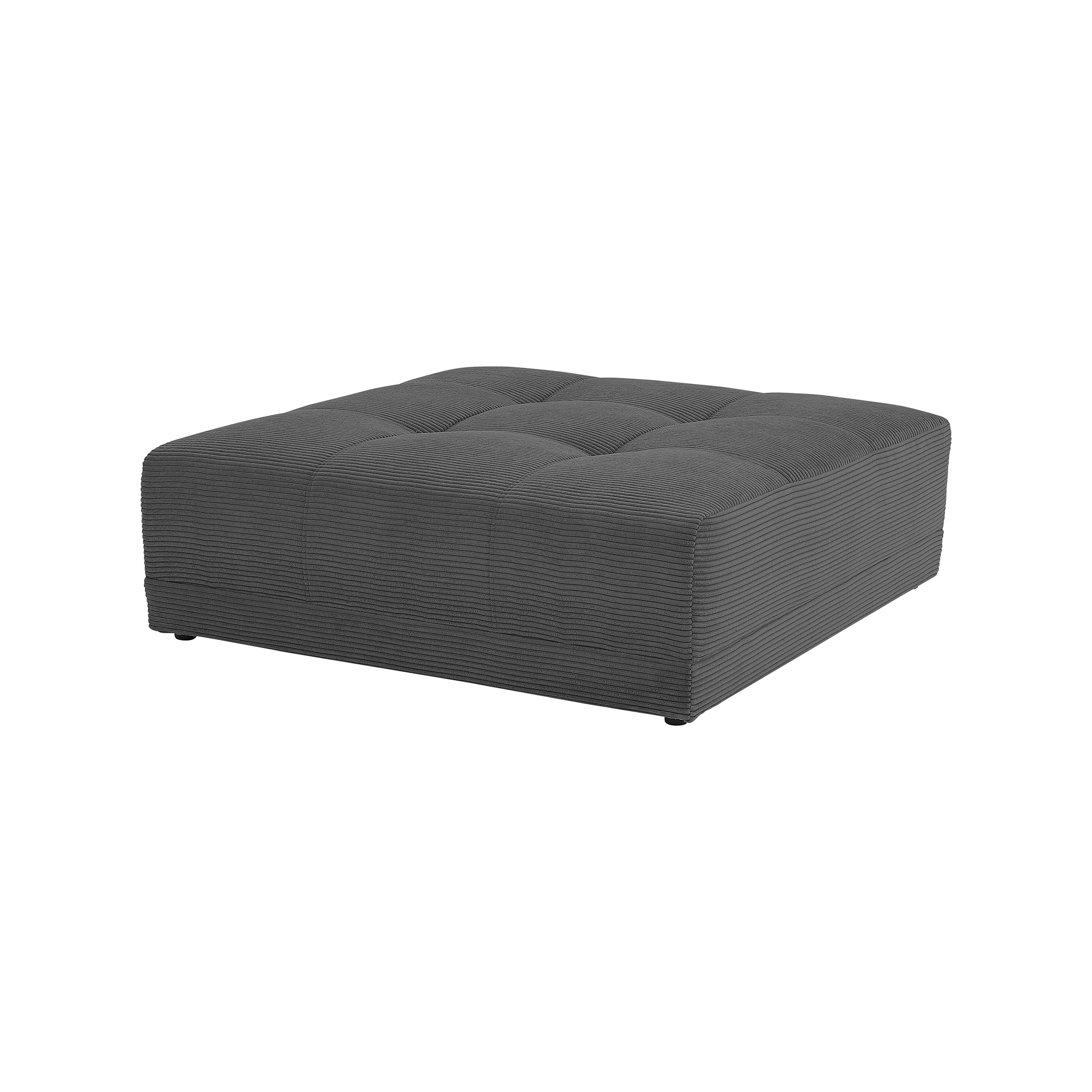 Hocker Janni Bezug Cord Grau