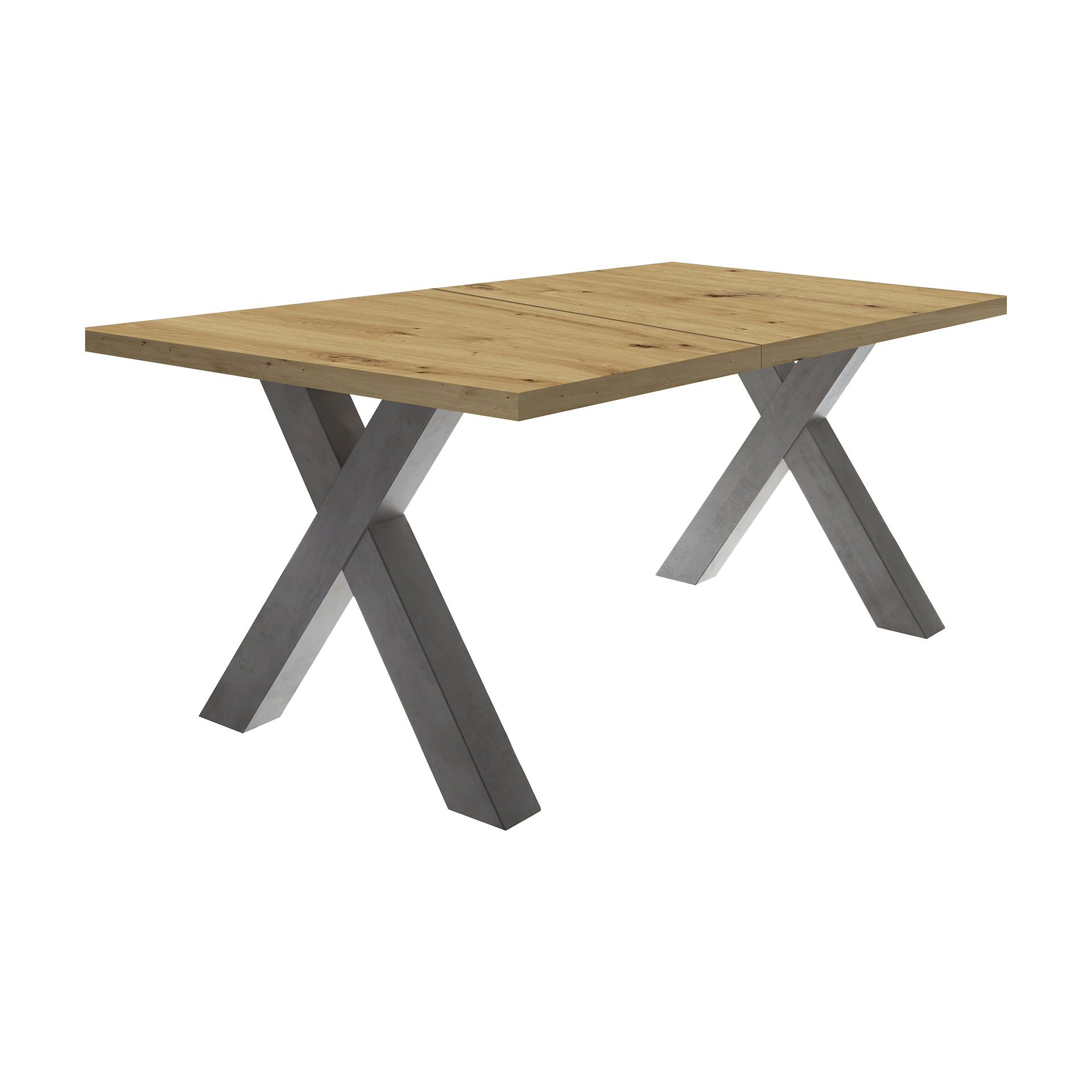 Esstisch mit Auszug Multi TS Eichefarben 140*90*3