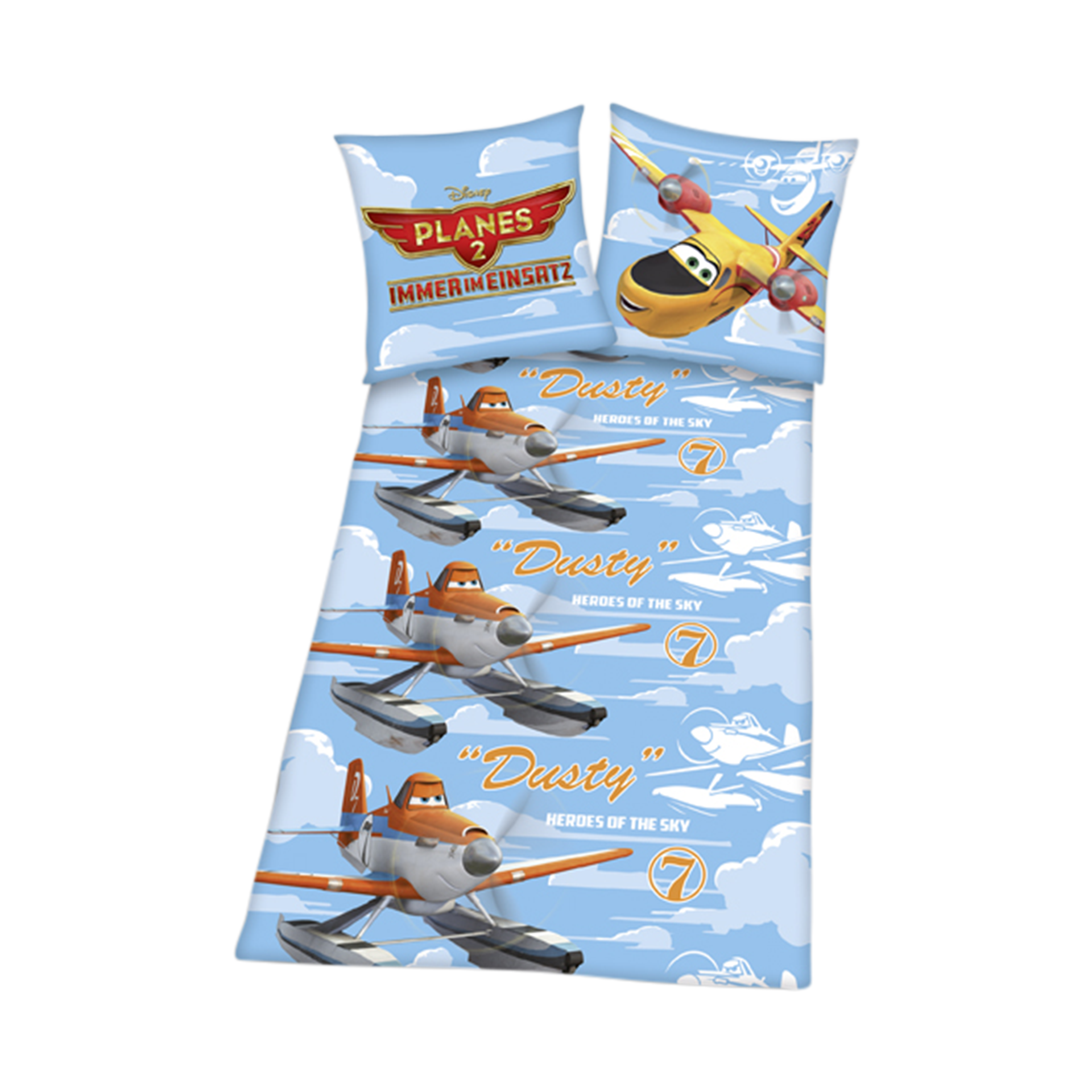 Biberbettwäsche Planes Mehrfarbig 135x200cm