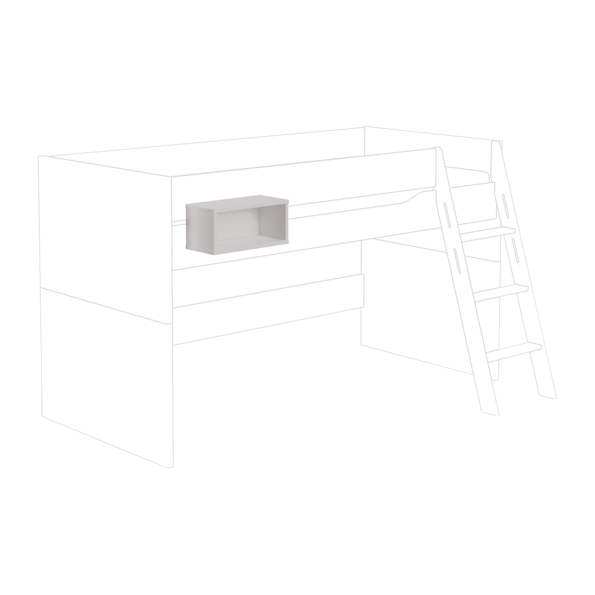 Paidi Box Tiny House Korpus Kieselgrau