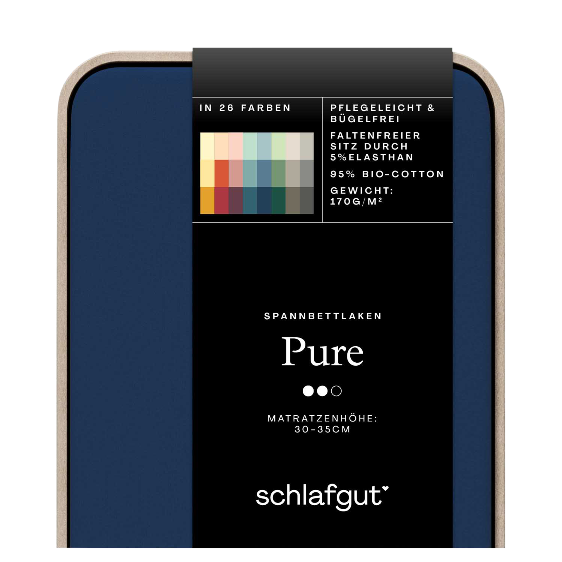 Spannbetttuch 120x200cm Blue Deep Spannbetttuch 120x200cm Blue Deep