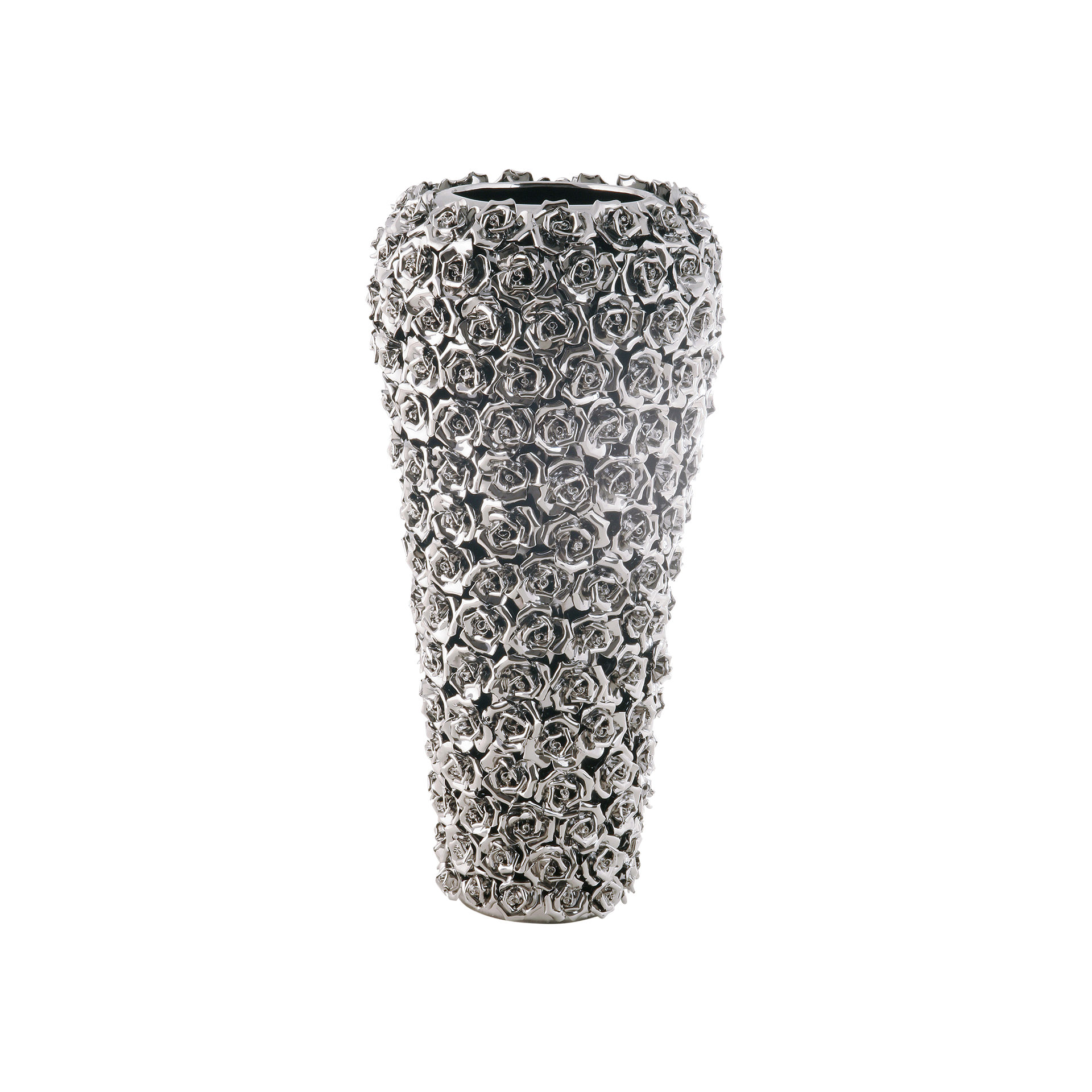 Kare Vase Multi Chrom Big Silber Kare Vase Multi Chrom Big Silber
