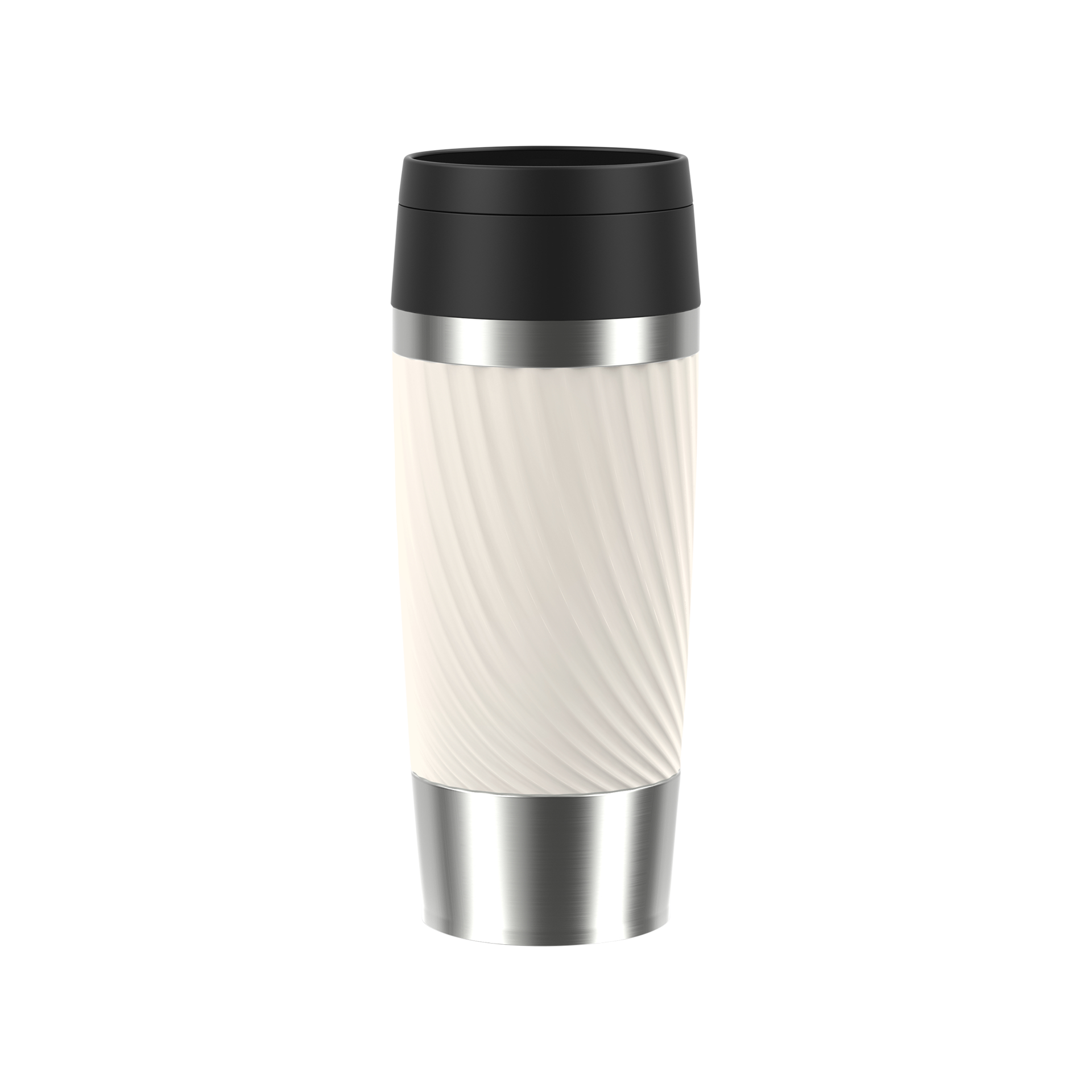 Trinkflasche Travel Mug Classic Twist Cremeweiß
