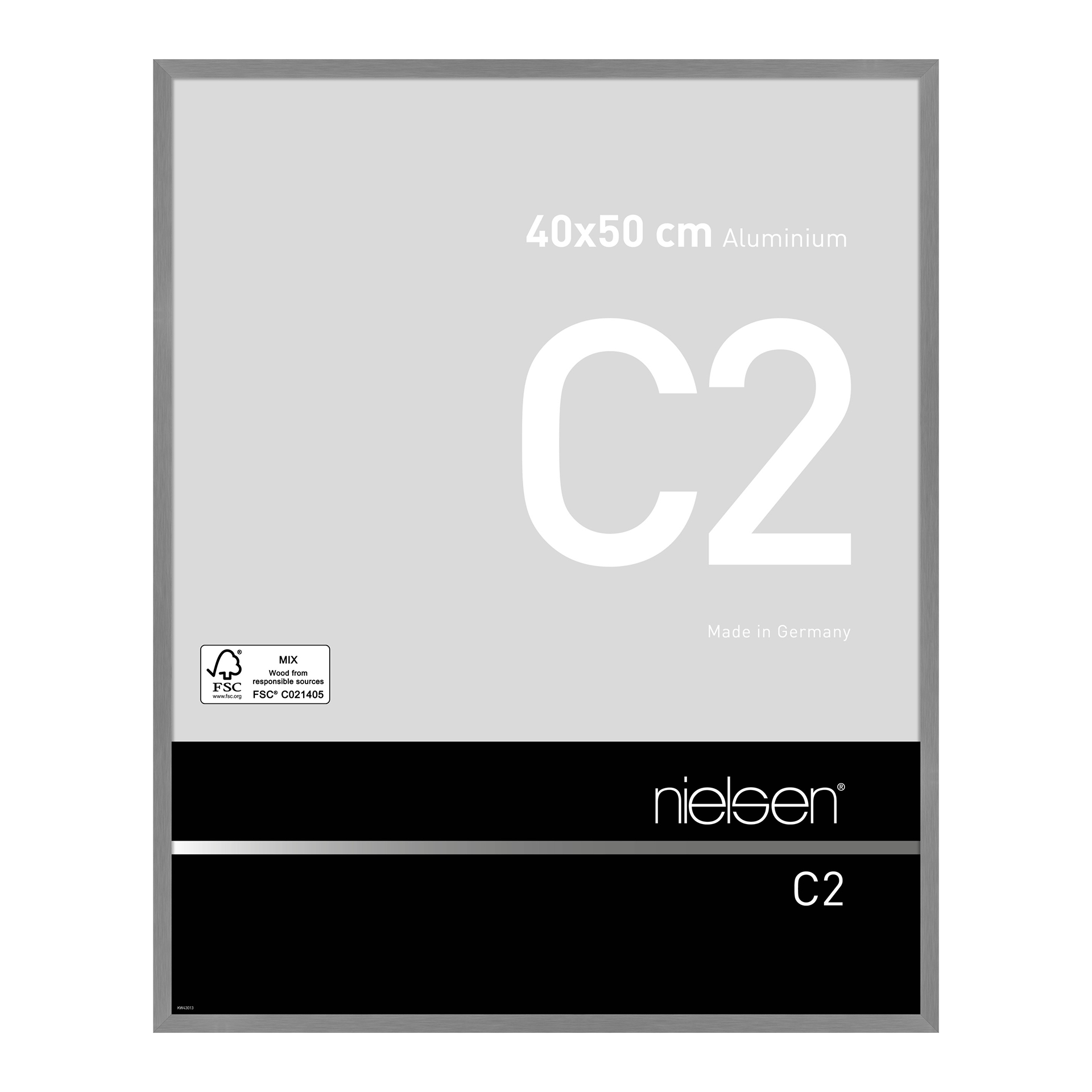 Bilderrahmen C2 Grau Stucktur matt