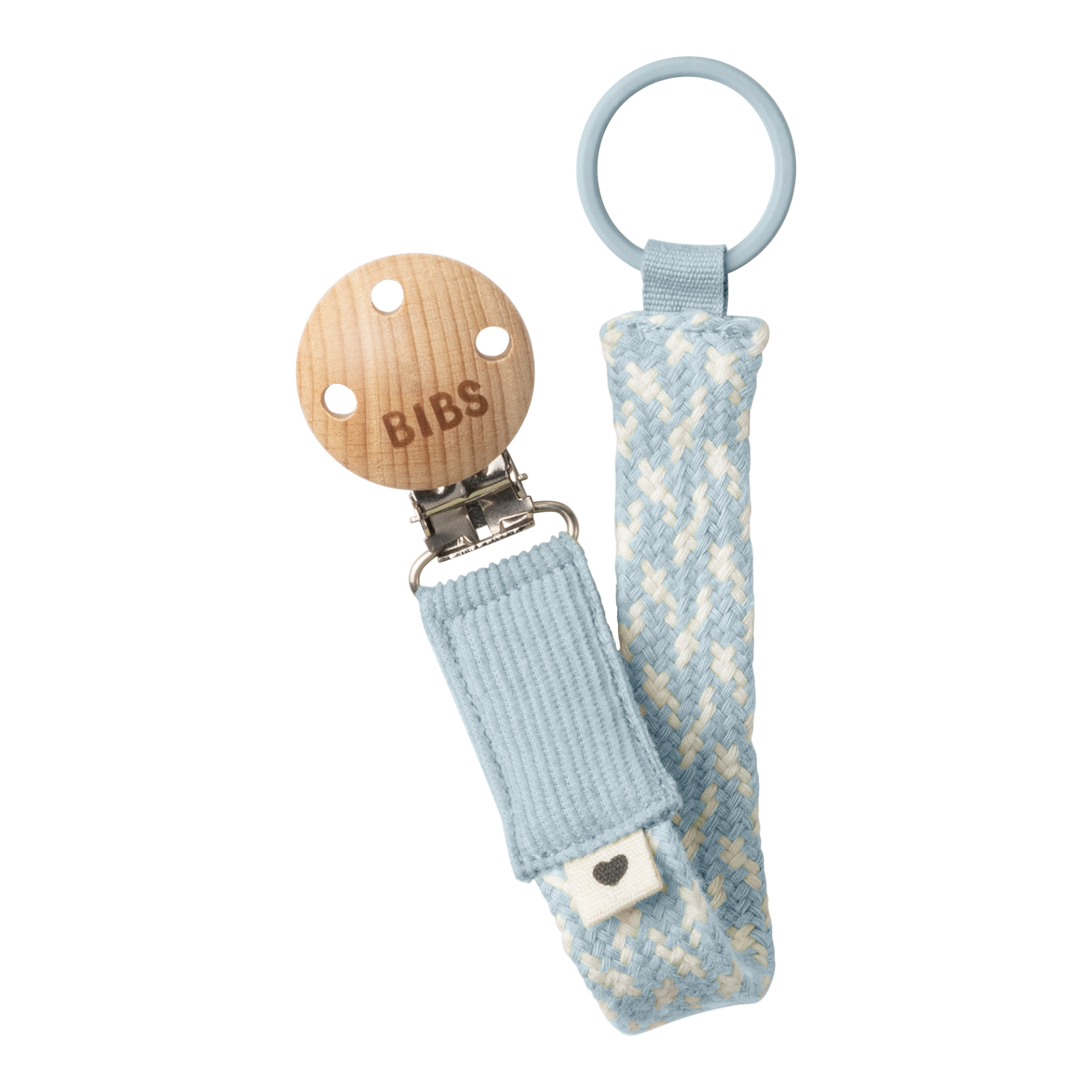 Schnullerkette BIBS Baby Blue/Ivory