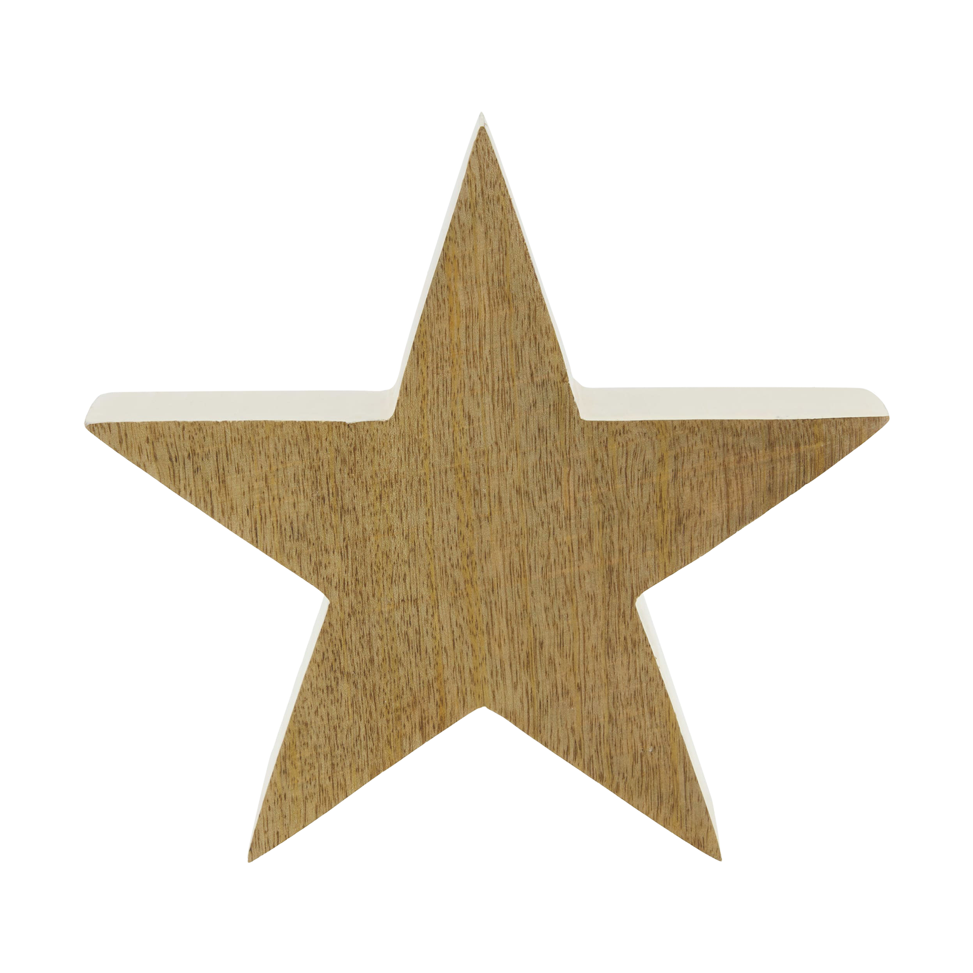 Dekoaufsteller Stern Natur-Weiß Dekoaufsteller Stern Natur-Weiß