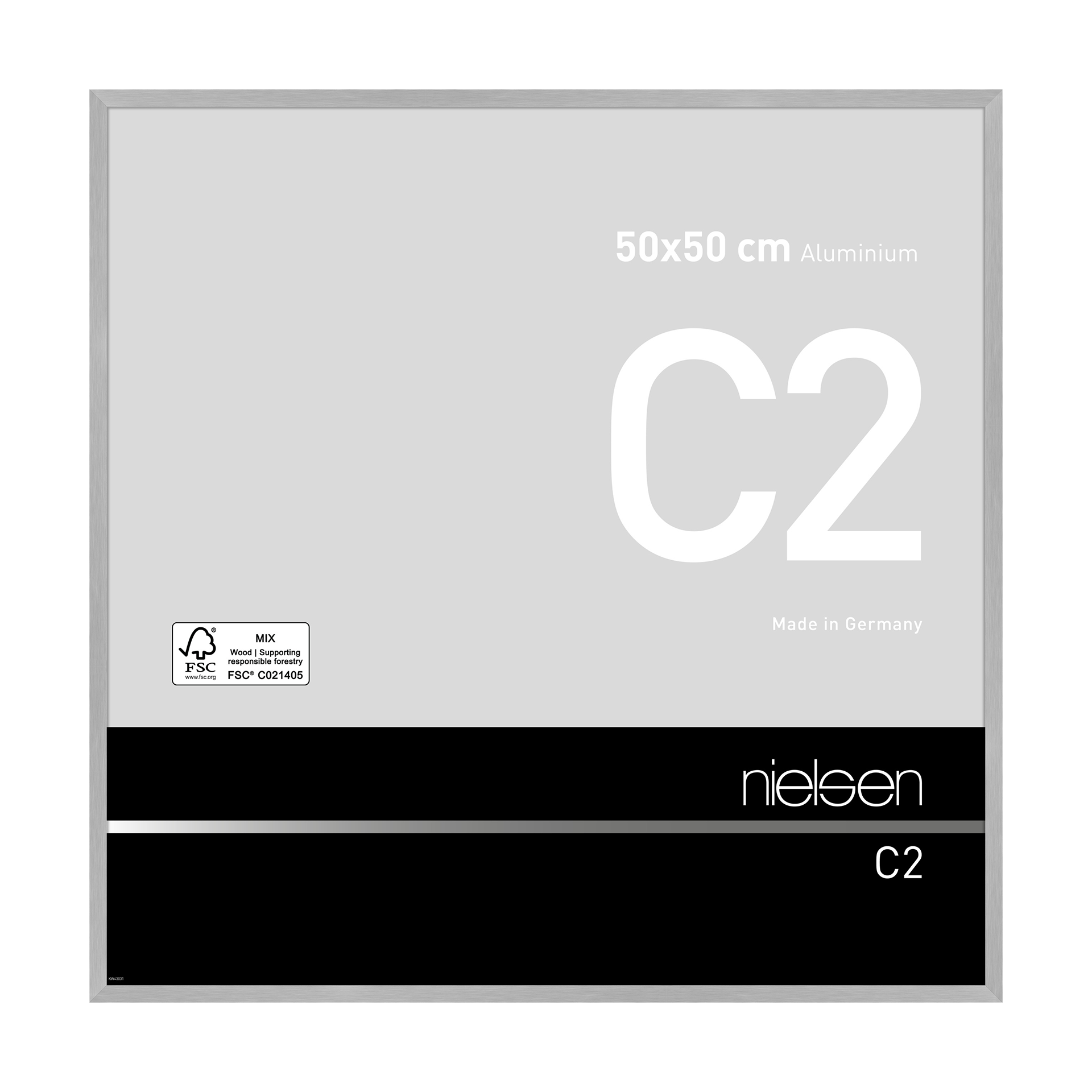Bilderrahmen C2 Struktur silber matt