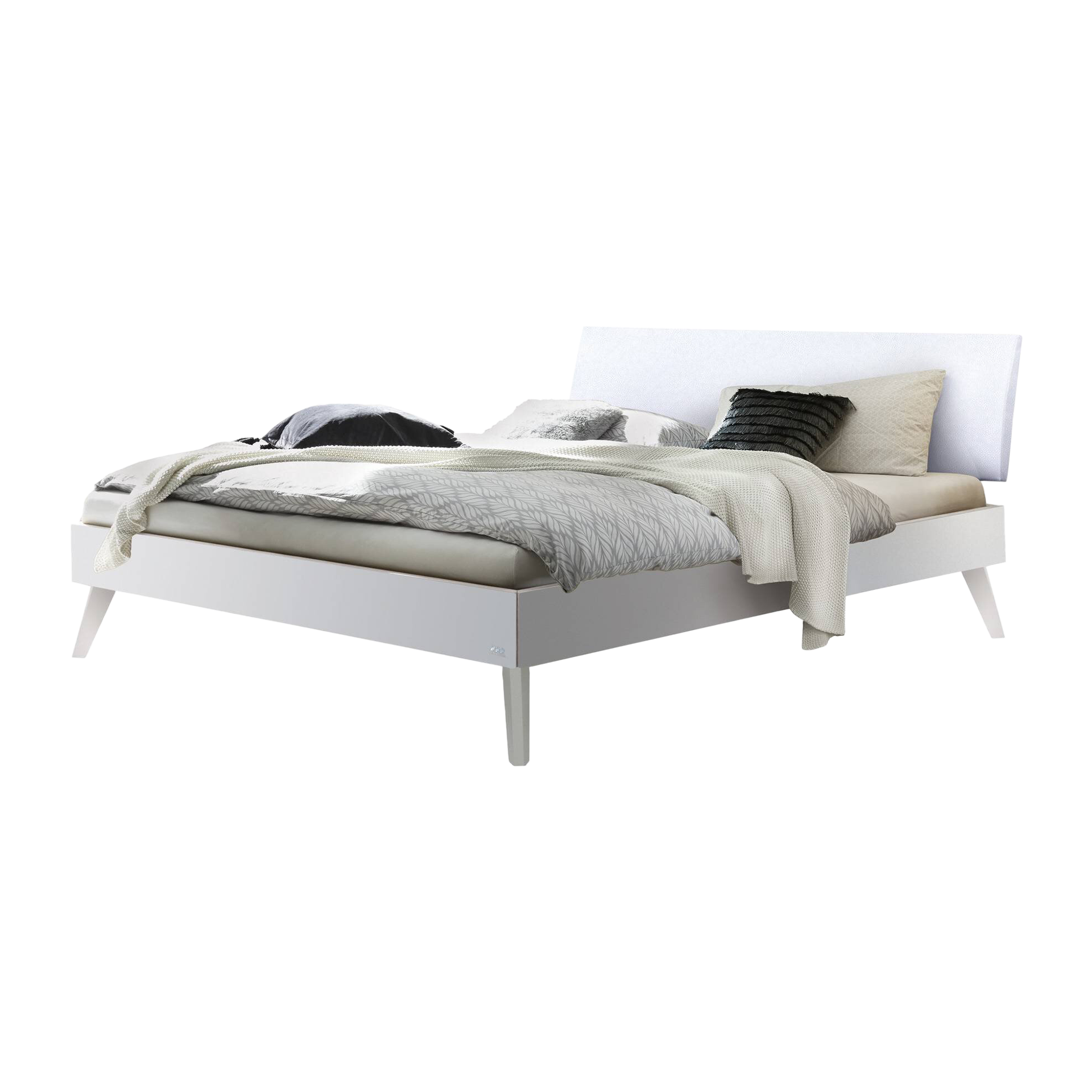 HASENA Bett Pesaro Kopfteil Kuhl White Gestell Weiß lackiert 100x200 cm HASENA Bett Pesaro Kopfteil Kuhl White Gestell Weiß lackiert 100x200 cm