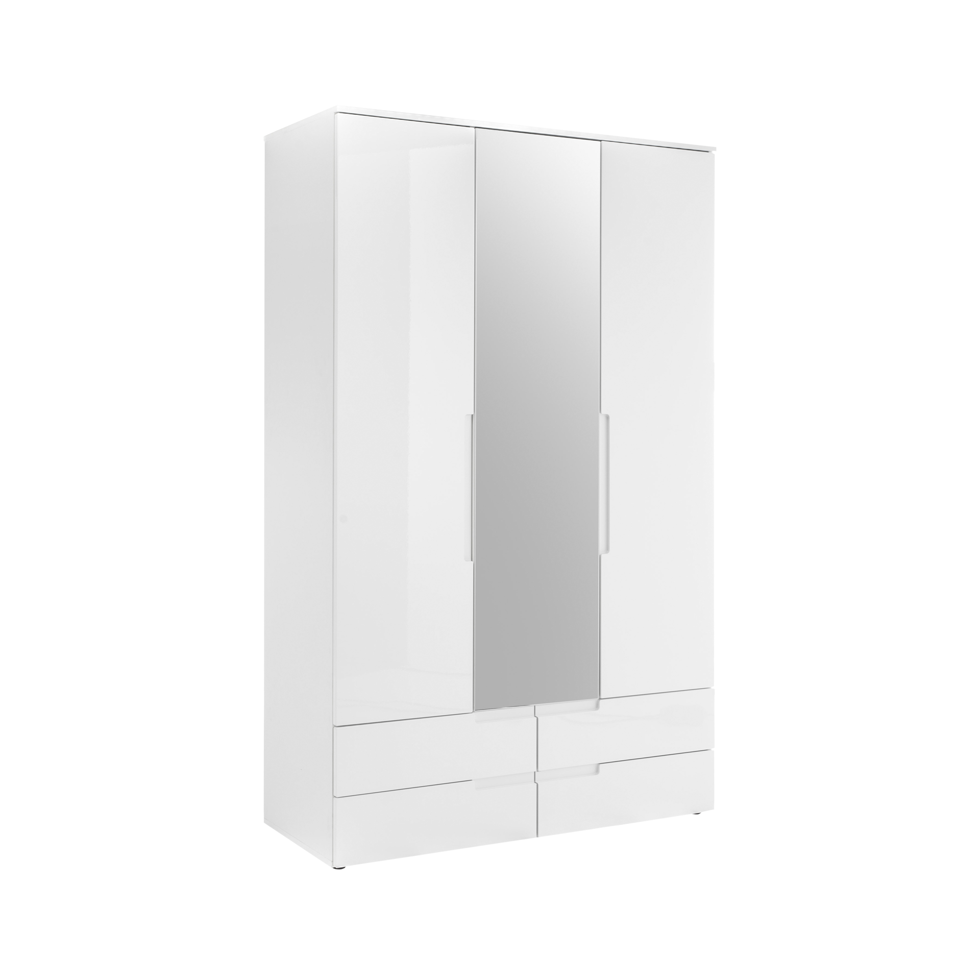 Drehtürenschrank Samoa 3-türig Weiß 57*126*208