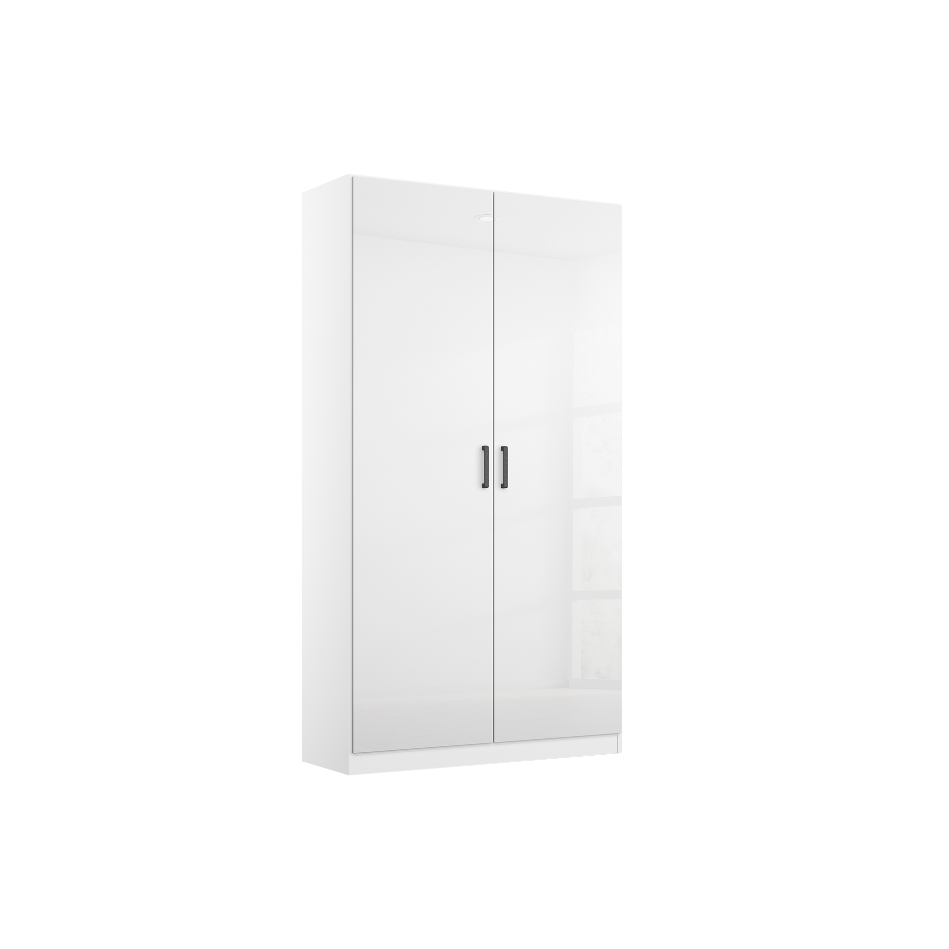 Drehtürenschrank Multiform 2-türig Weiß 54*91*197 Drehtürenschrank Multiform 2-türig Weiß 54*91*197