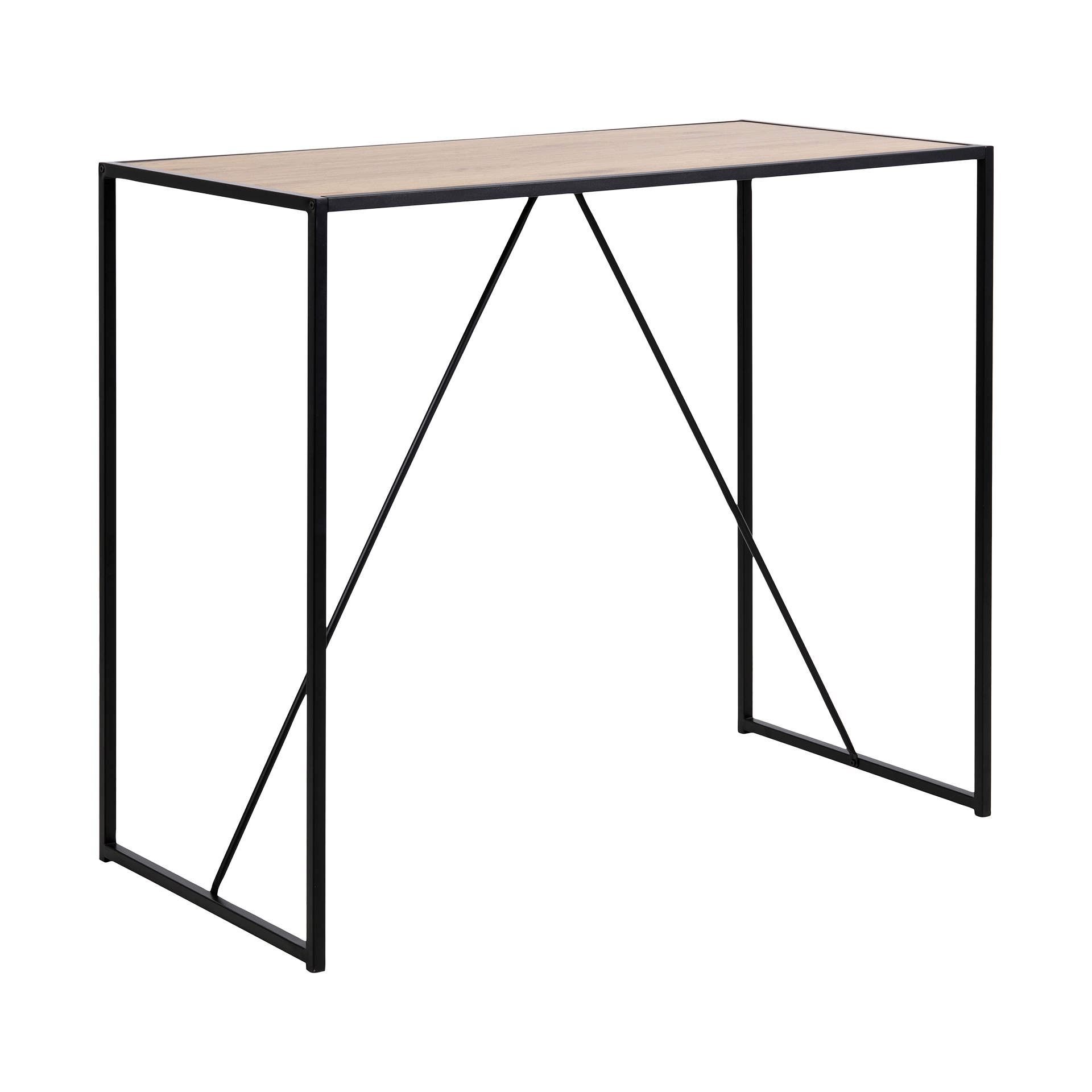 Bartisch Seaford Platte Wildeiche Nachbildung Gestell Schwarz Bartisch Seaford Platte Wildeiche Nachbildung Gestell Schwarz