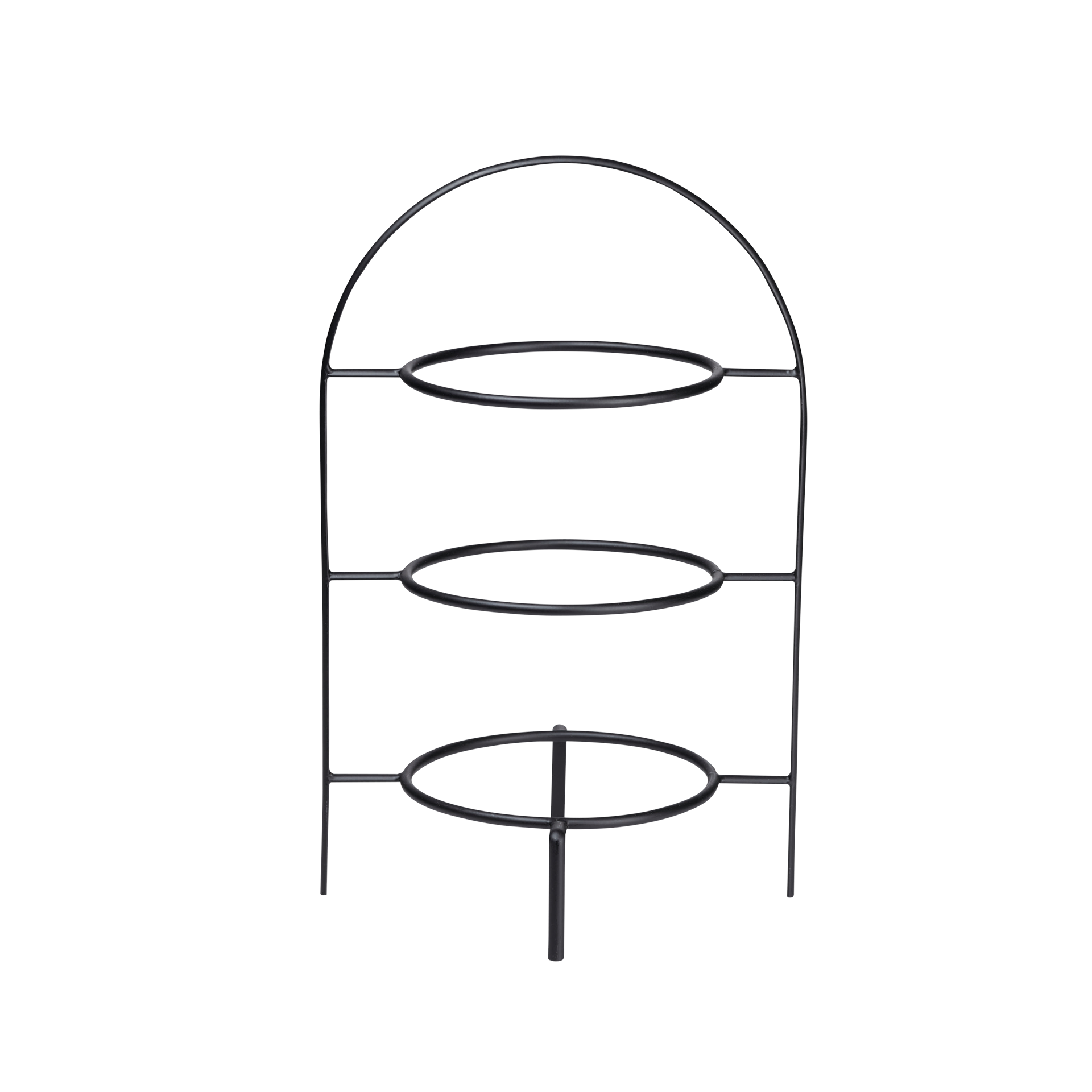 Etagere schwarz matt