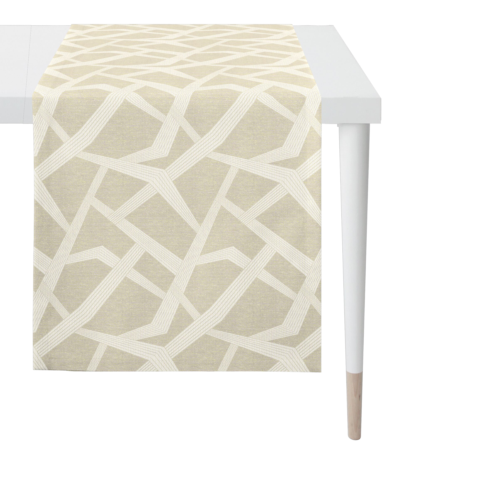 Tischläufer Domino Beige 44x140 Tischläufer Domino Beige 44x140