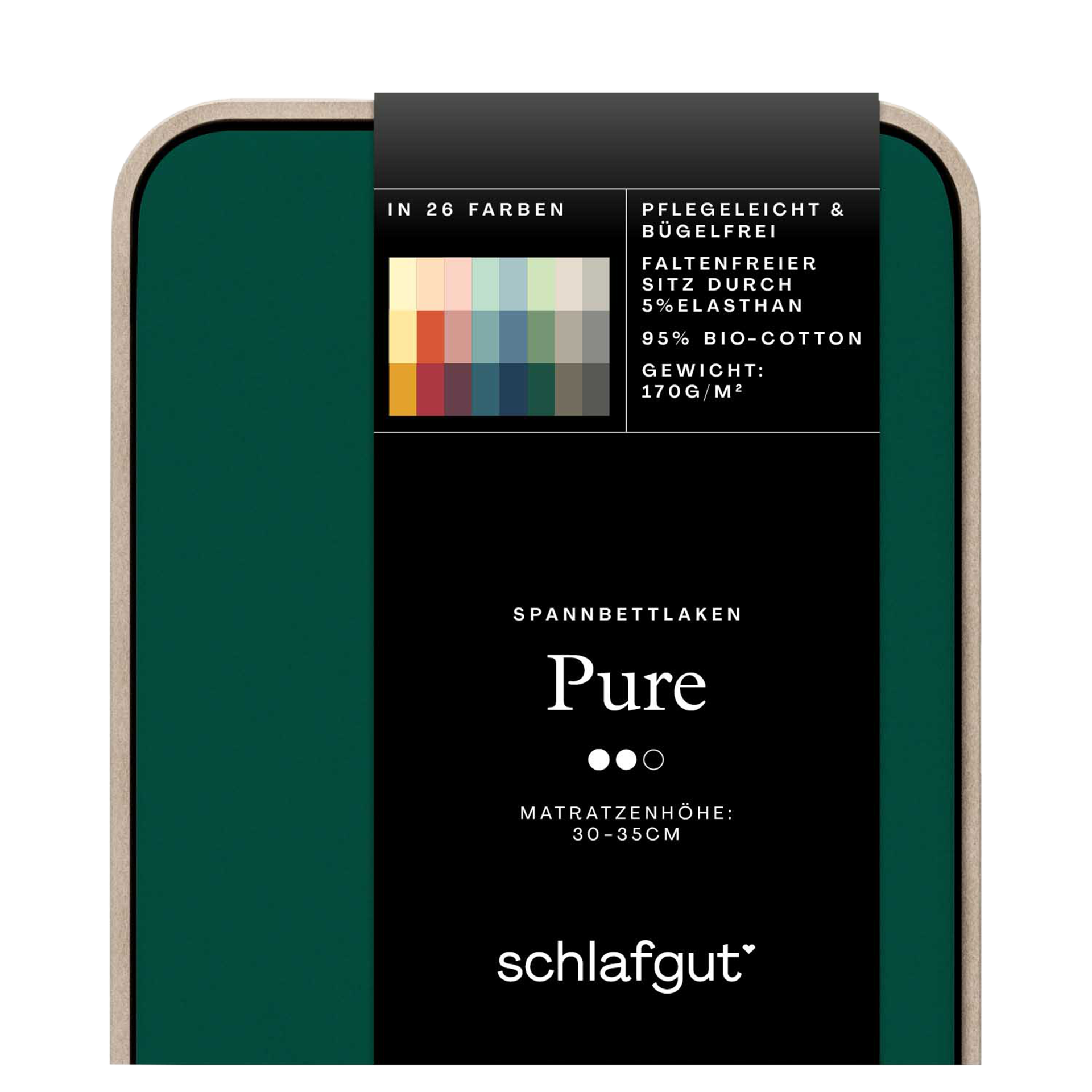 Spannbetttuch 120x200cm Green Deep Spannbetttuch 120x200cm Green Deep